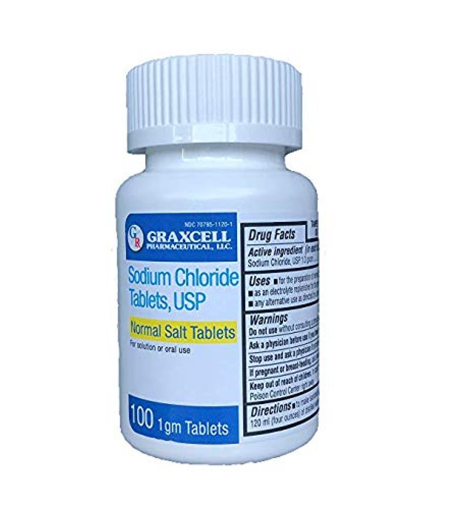 Sodium Chloride TAB 1GM (OTC) 100TB