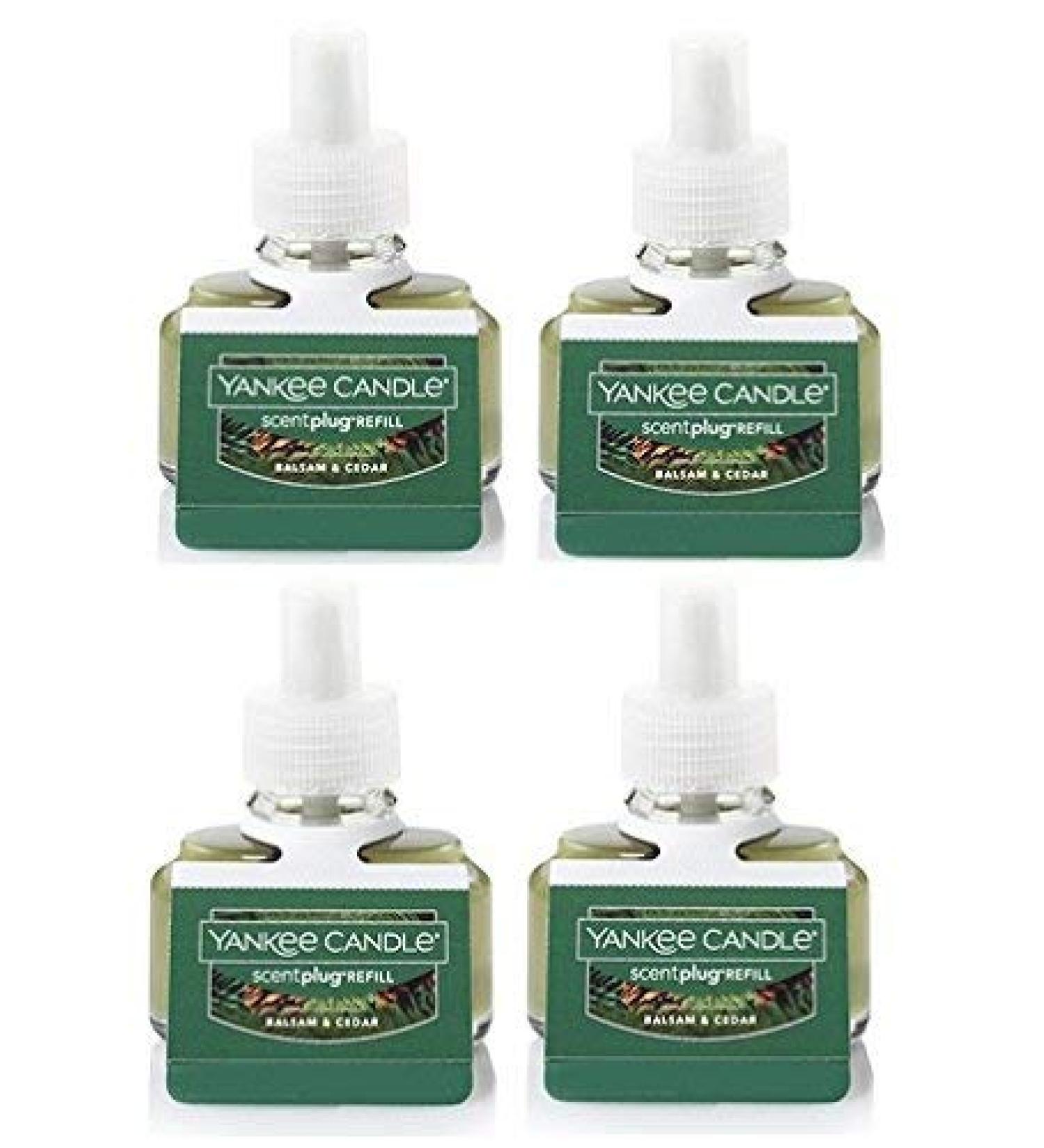 Yankee Candle Bundle Balsam & Cedar ScentPlug Refill 4-Pack 4P
