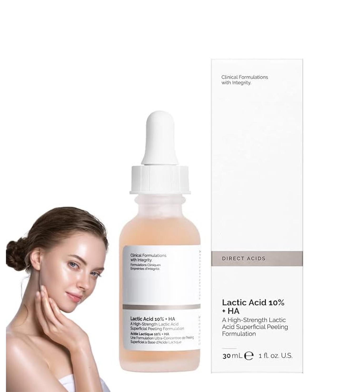Exfoliating Lactic Acid 10% + HA - Professional Skin Renewal Serum | 30ml | International Shipping - Buy Online on GoSupps.com
