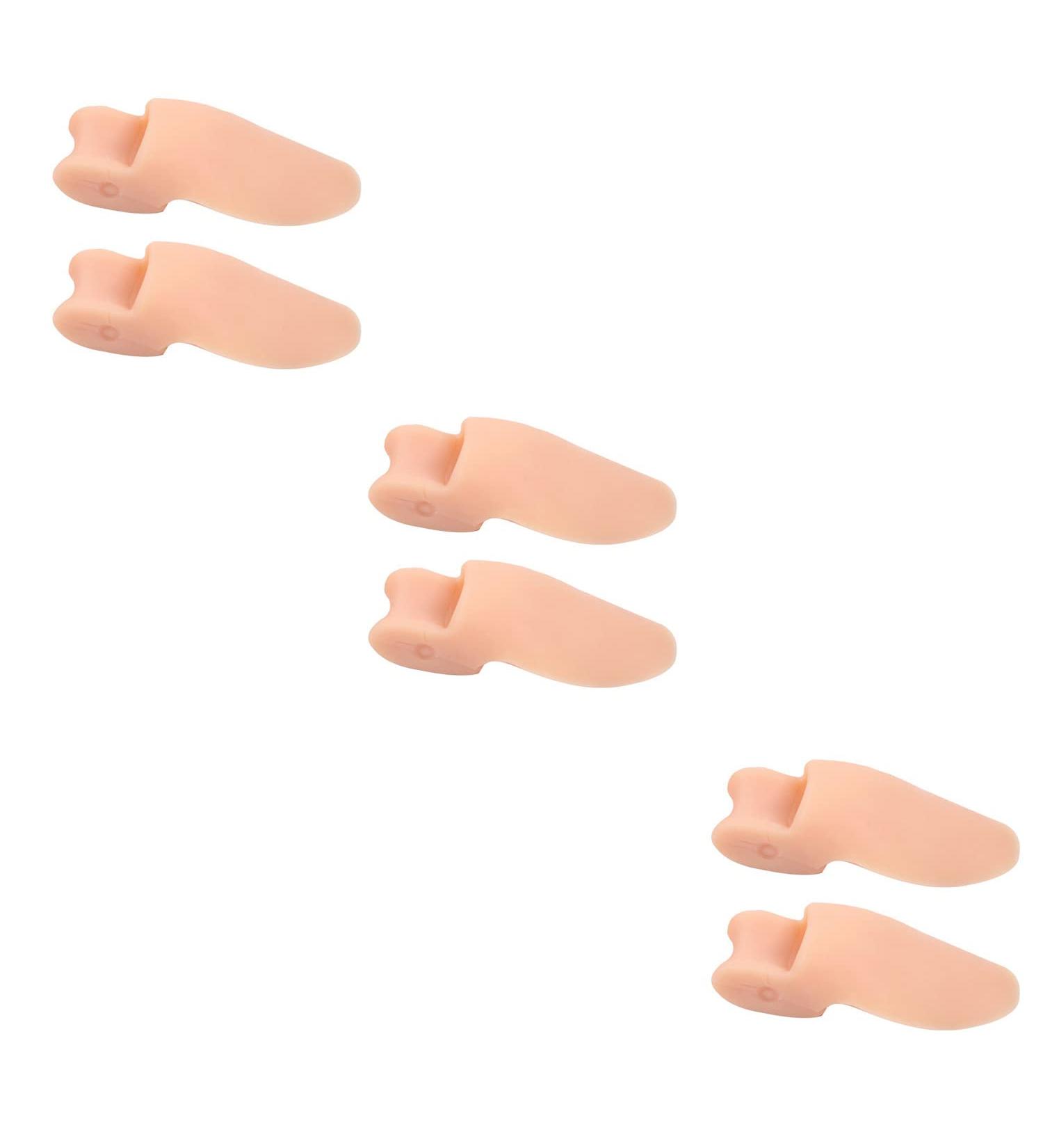 MICPANG Bunion Corrector - Gel Silicone Pads Splint for Bunion Relief - Big Toe Separator Cushion - Peach (3 Pairs) - Buy Online on GoSupps.com