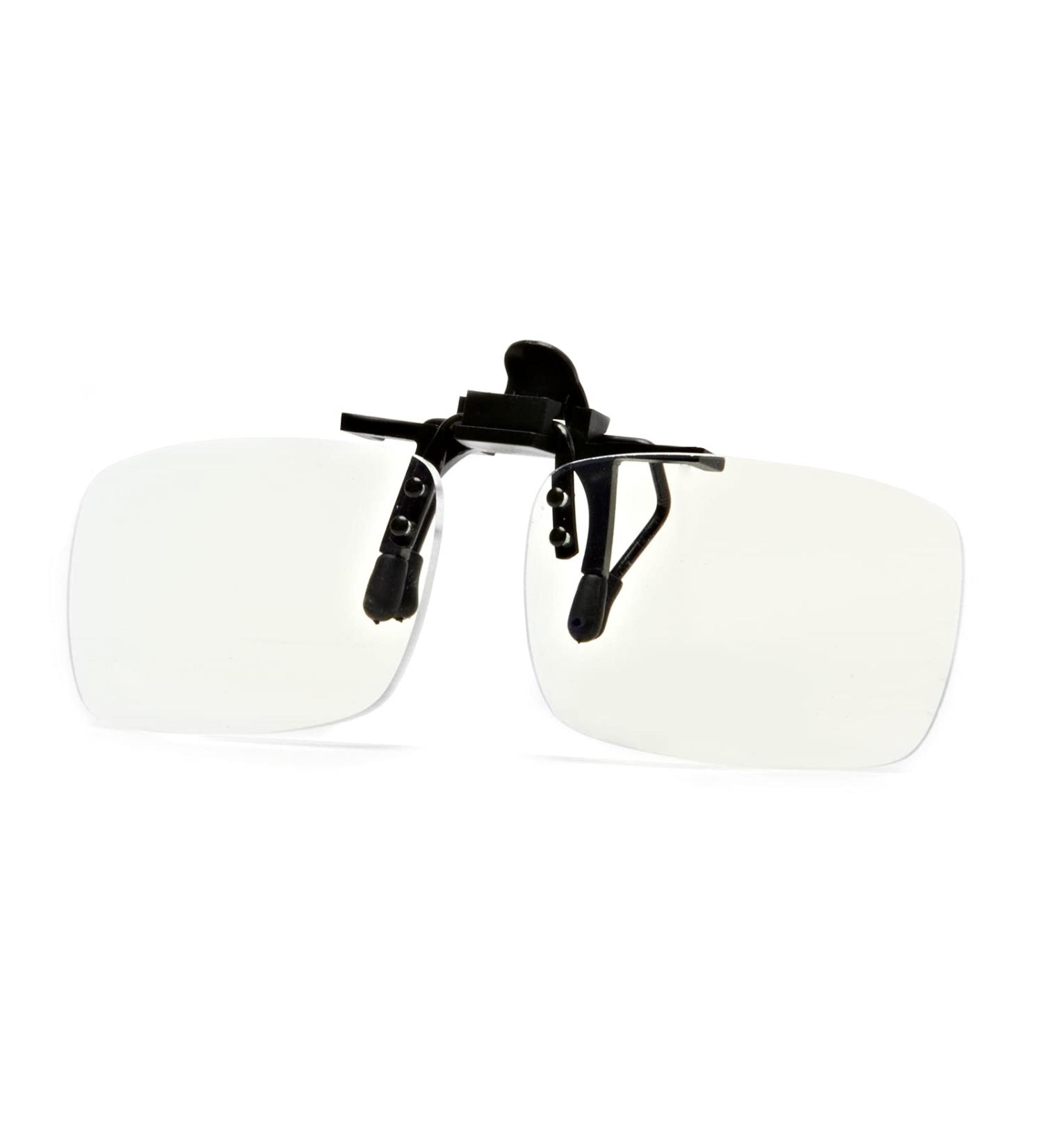 Clip-On Blue Light Blocking Magnifying Reading Glasses 2.0x | Transparent Lenses | Unisex Readers - Buy Online on GoSupps.com