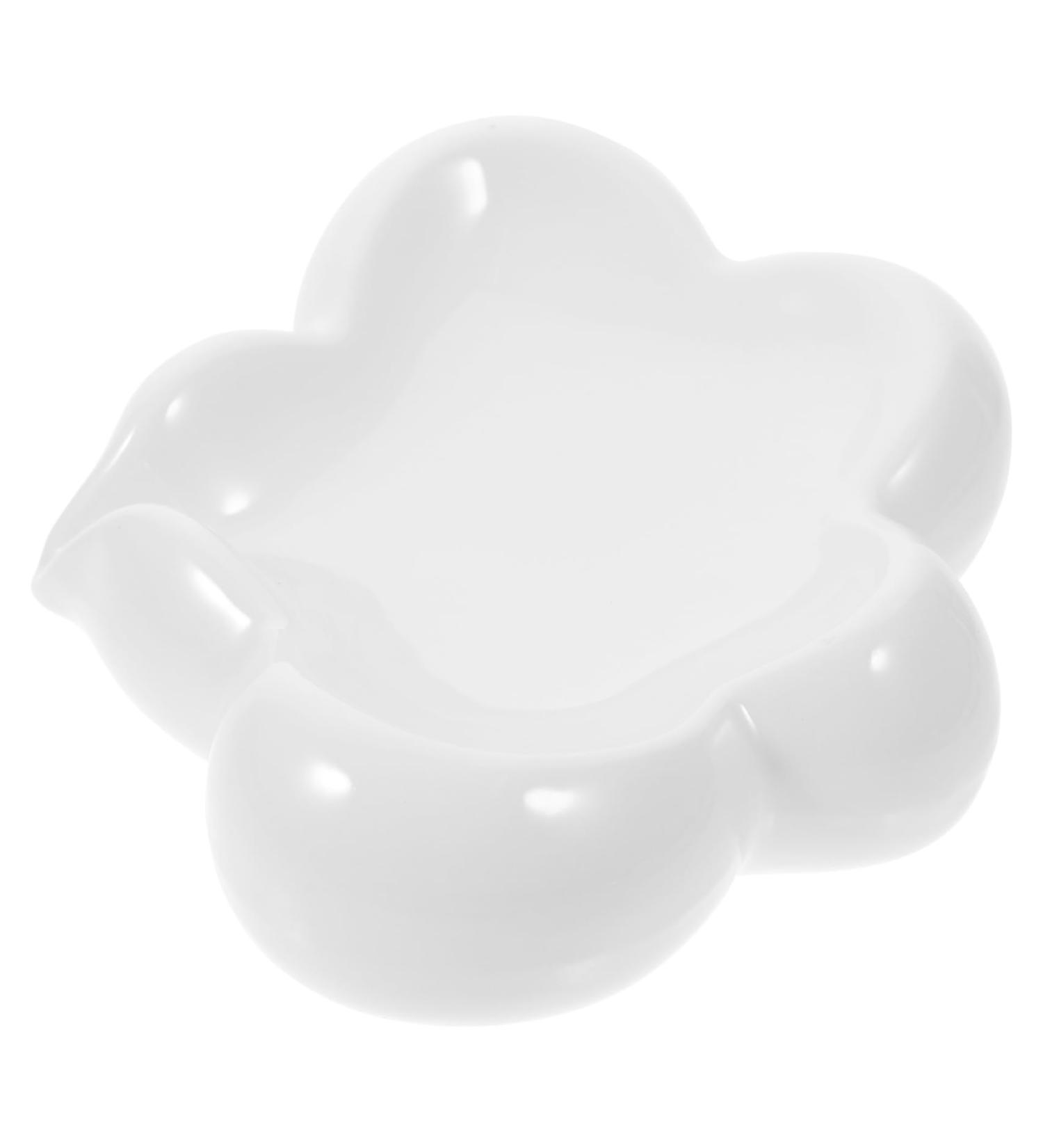 OUNONA Small Ceramic Dish container sink soap holder soap holder jewelry plate soap dish ceramic love sink light luxury ceramics Self Draining Soap Holder For Bath soap dish the clouds - Buy Online on GoSupps.com