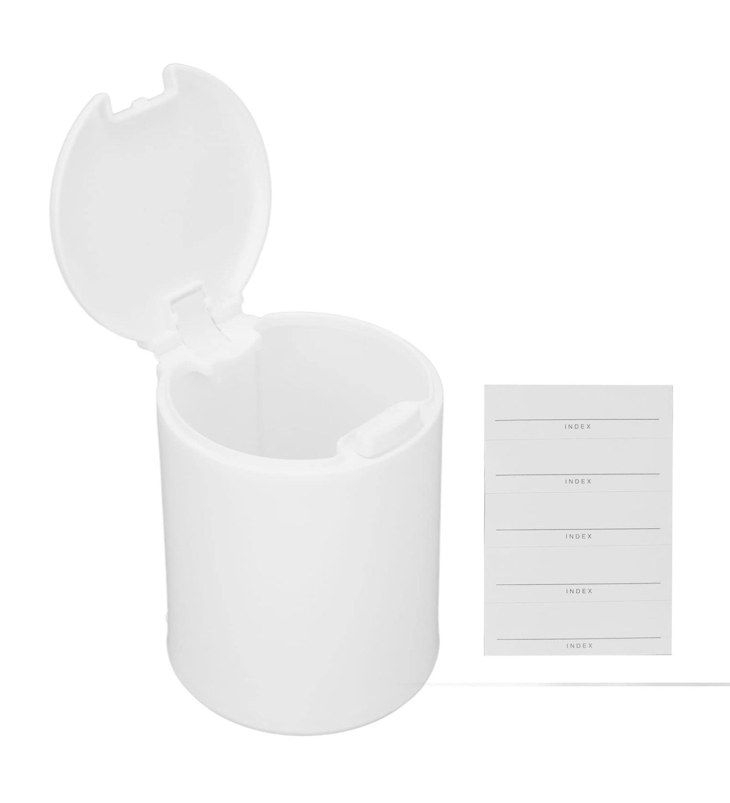 EVTScan Cotton Swab Holder | Dustproof Round Storage Container & Dispenser with Button Lid for Pads & Rubber Bands - Shop Now! - Buy Online on GoSupps.com