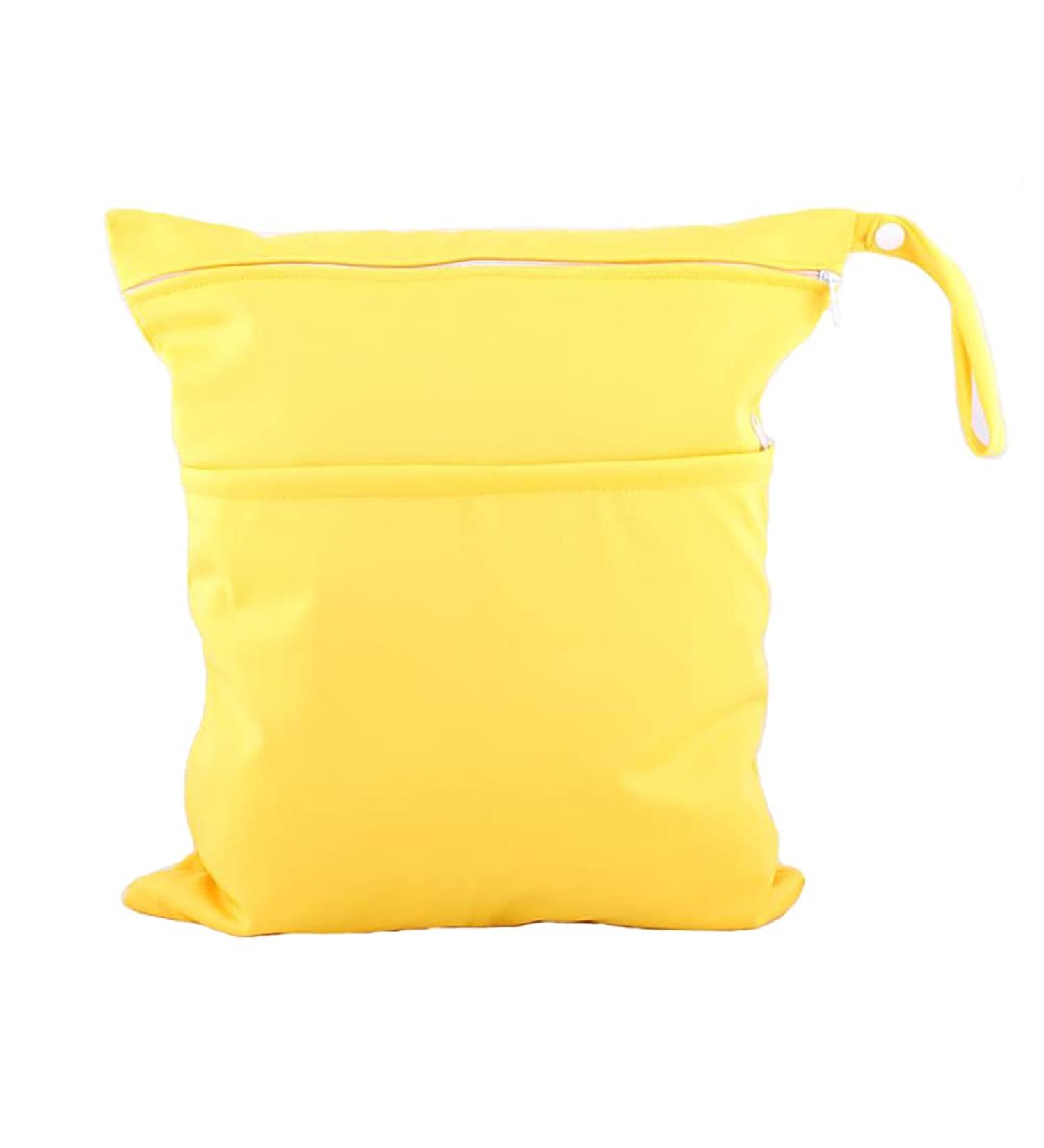 Egurs Reusable Wet Bag - Yellow Diaper Bag for Baby Diapers Dirty Clothes & Accessories | Eco-Friendly & Durable - Buy Online on GoSupps.com