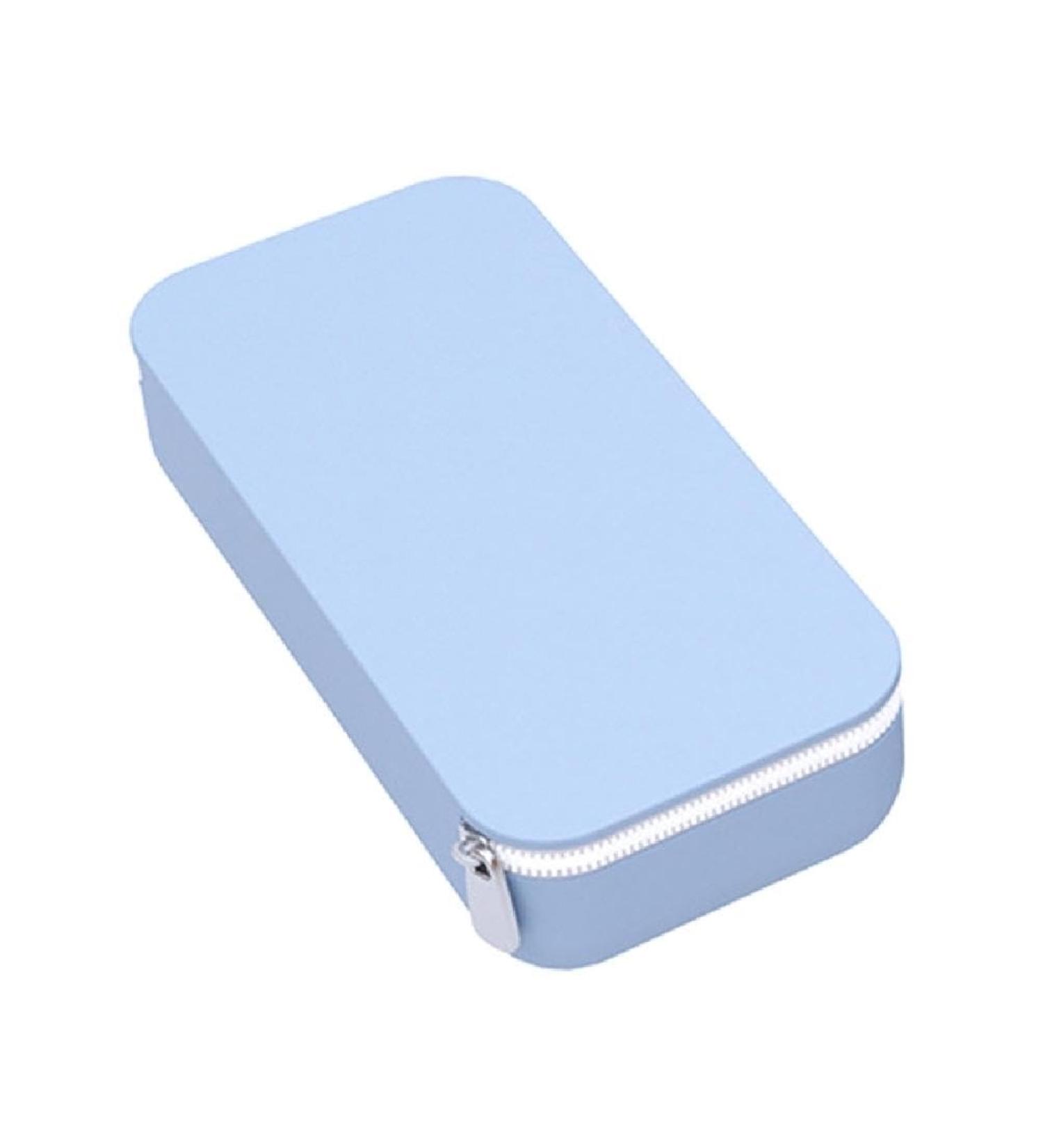 Makeup Brush Holder Silicone Make Up Brushes Case for Travel Portable Cosmetic Brush Organizer Bag Waterproof Case Makeup Brush Bag Travel Makeup Brush Bag Organizer for Women Travel Makeup Brush Blue - Buy Online on GoSupps.com