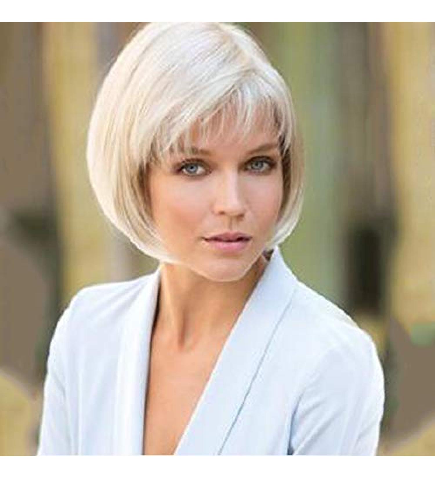 Buy Wqwig Synthetic Curly Bob Wig - Short Gray 10-Inch Side Combed Hairstyle for Women | International Shipping Available - Buy Online on GoSupps.com