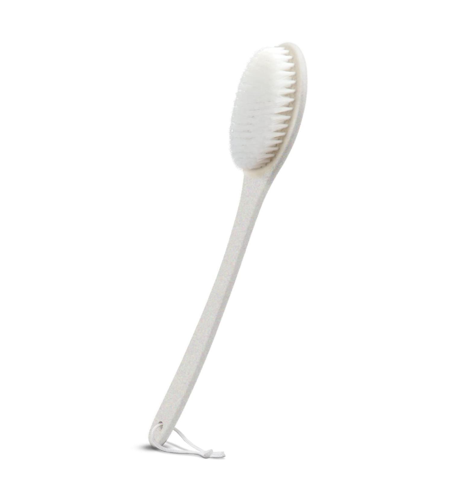 Yamahiko Bath Body Brush - Wet/Dry Exfoliating Back & Body Scrubber with Long Handle for Shower - Wheat Straw Bristles - Ideal for Women & Men - Buy Online on GoSupps.com