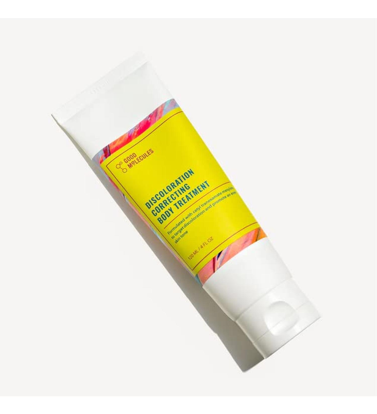 xza Discoloration Correcting Body Treatment 4 Ounce. Formulated with Tranexamic Acid  Niacinamide  Arginine  and Jojoba Seed Oil. (1 Pack)