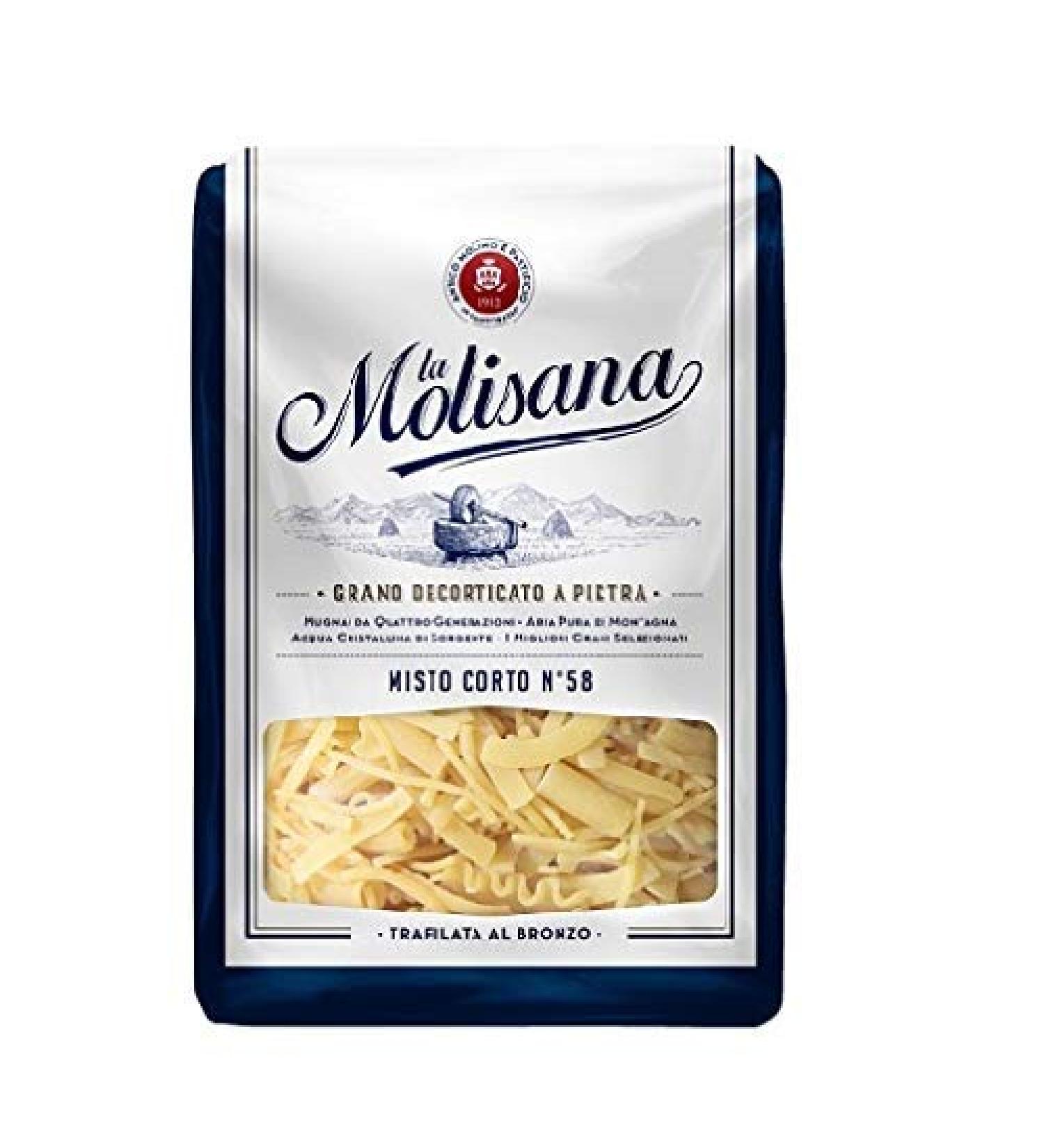 Pack of 10 La Molisana 100% Italian misto corto pasta n 58 Noodles 500g