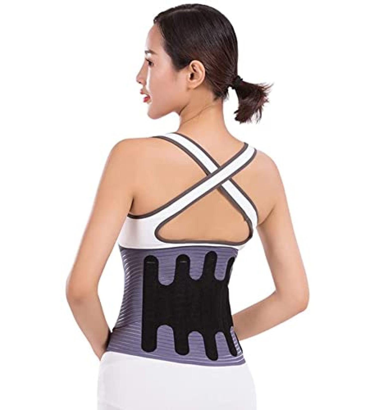 Lumbar Belt for Pain Relief - Adjustable Neoprene Back Support for Men & Women - Sciatica & Injury Prevention - Blue XX Large - Buy Online on GoSupps.com