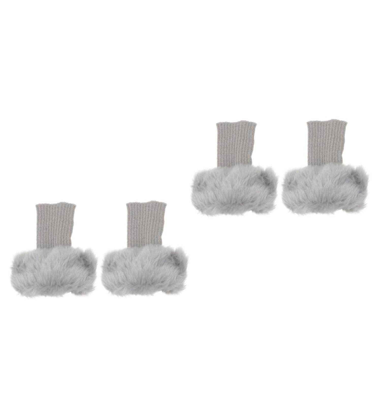 Kisangel Fur Short Boot Cuffs - Fluffy Leg Warmers & Arm Warmers | Stylish Knit Accessories for Beautiful Legs - International Shipping Available - Buy Online on GoSupps.com