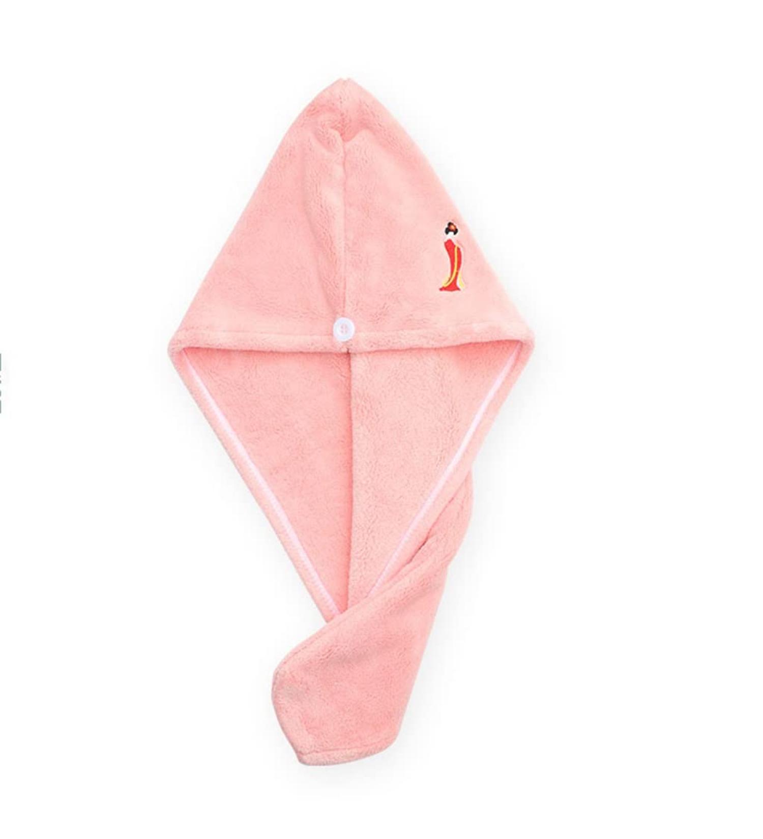 Thick Color Wiping Hair Towel | Quick-Drying Black Shampoo Cap for Women - Water Absorbent & Soft - Buy Online on GoSupps.com