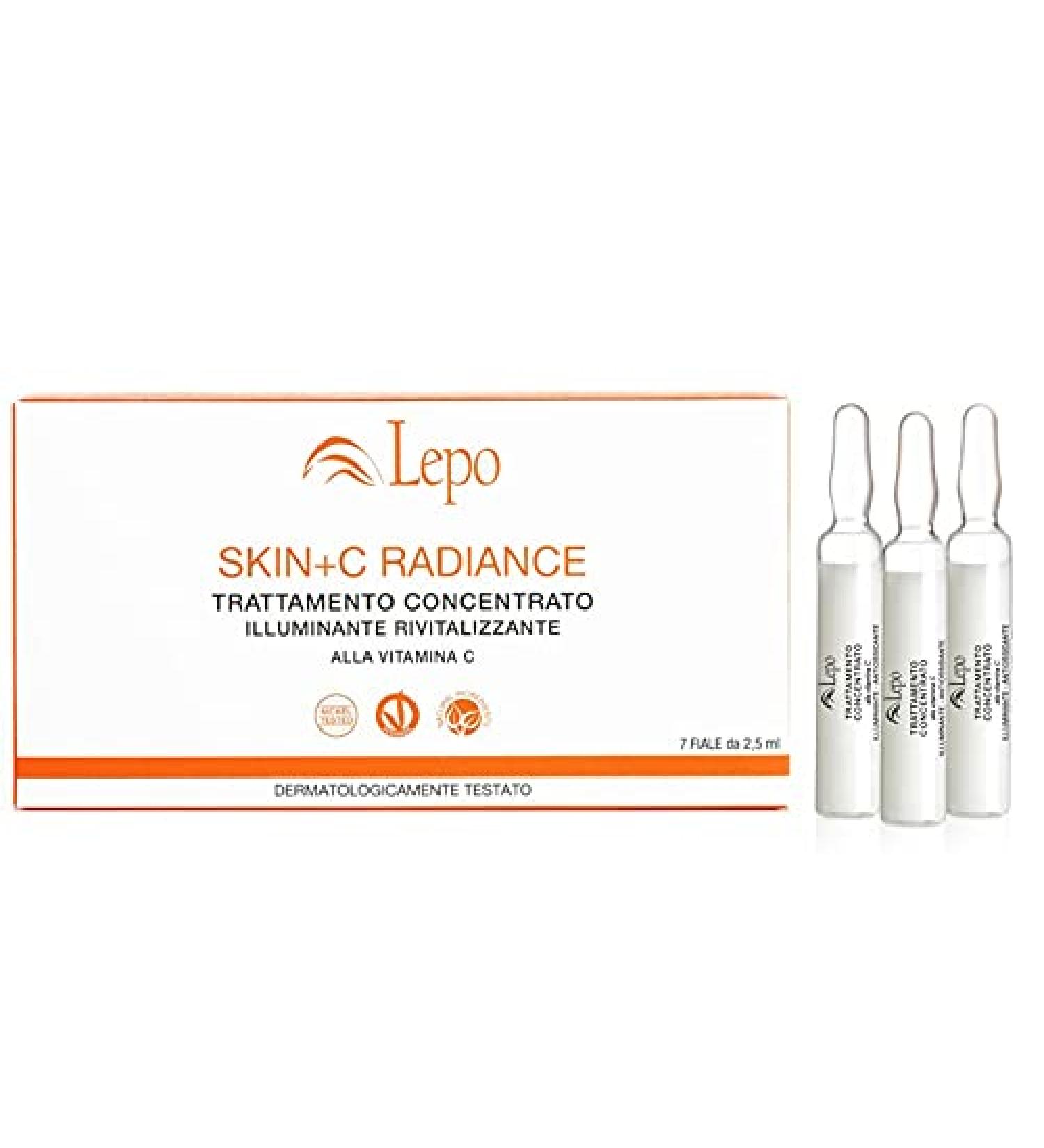 LEPO SKIN+C RADIANCE concentrated treatment with lamps vitamin revitalization 7 ampoules of 25 ml