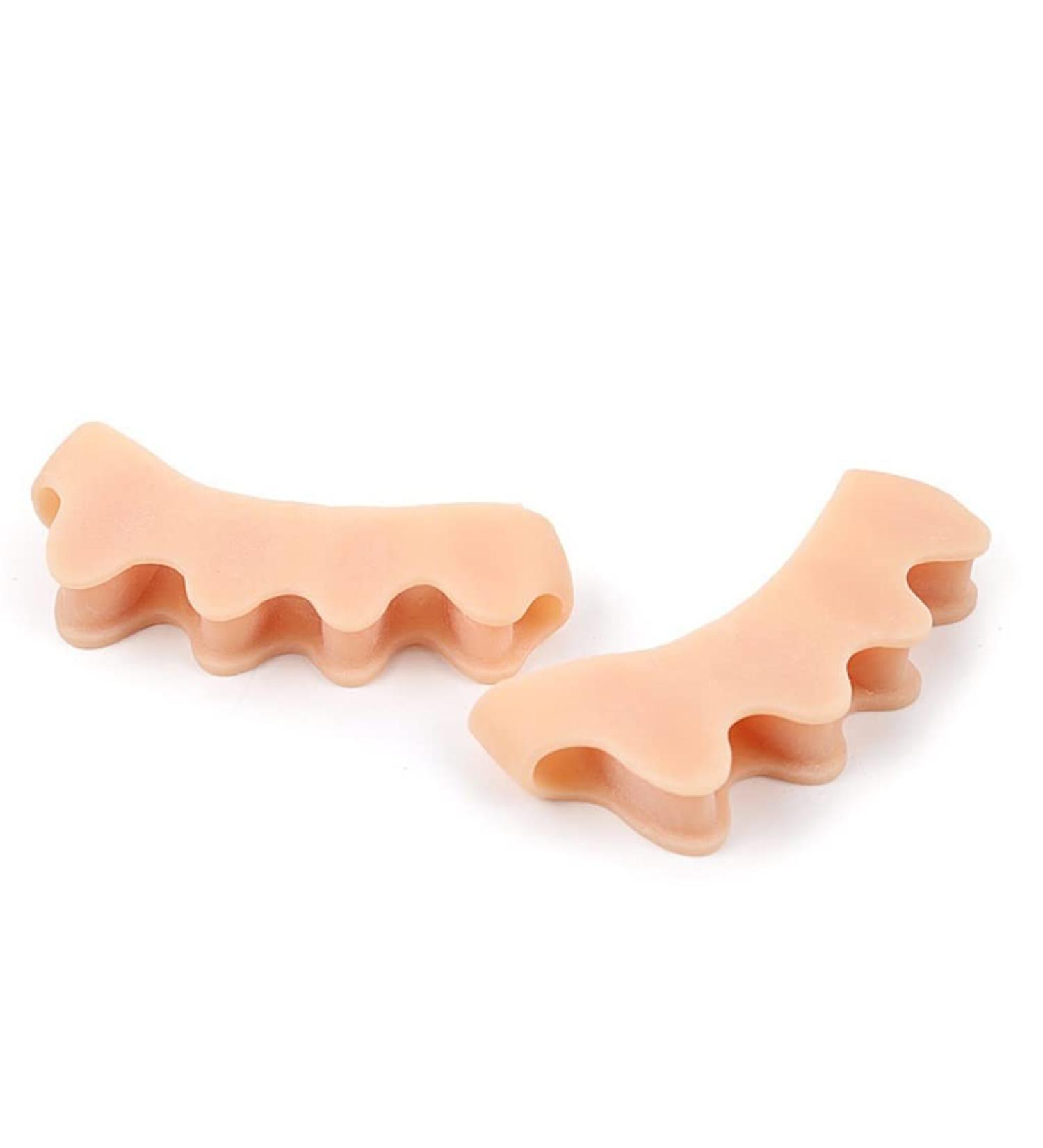 DEAVER Gel Toe Separators & Metatarsal Pads - Toe Straightener for Overlapping Toes, Bunion Corrector, Hallux Valgus Relief - 5 pairs - Buy Online on GoSupps.com