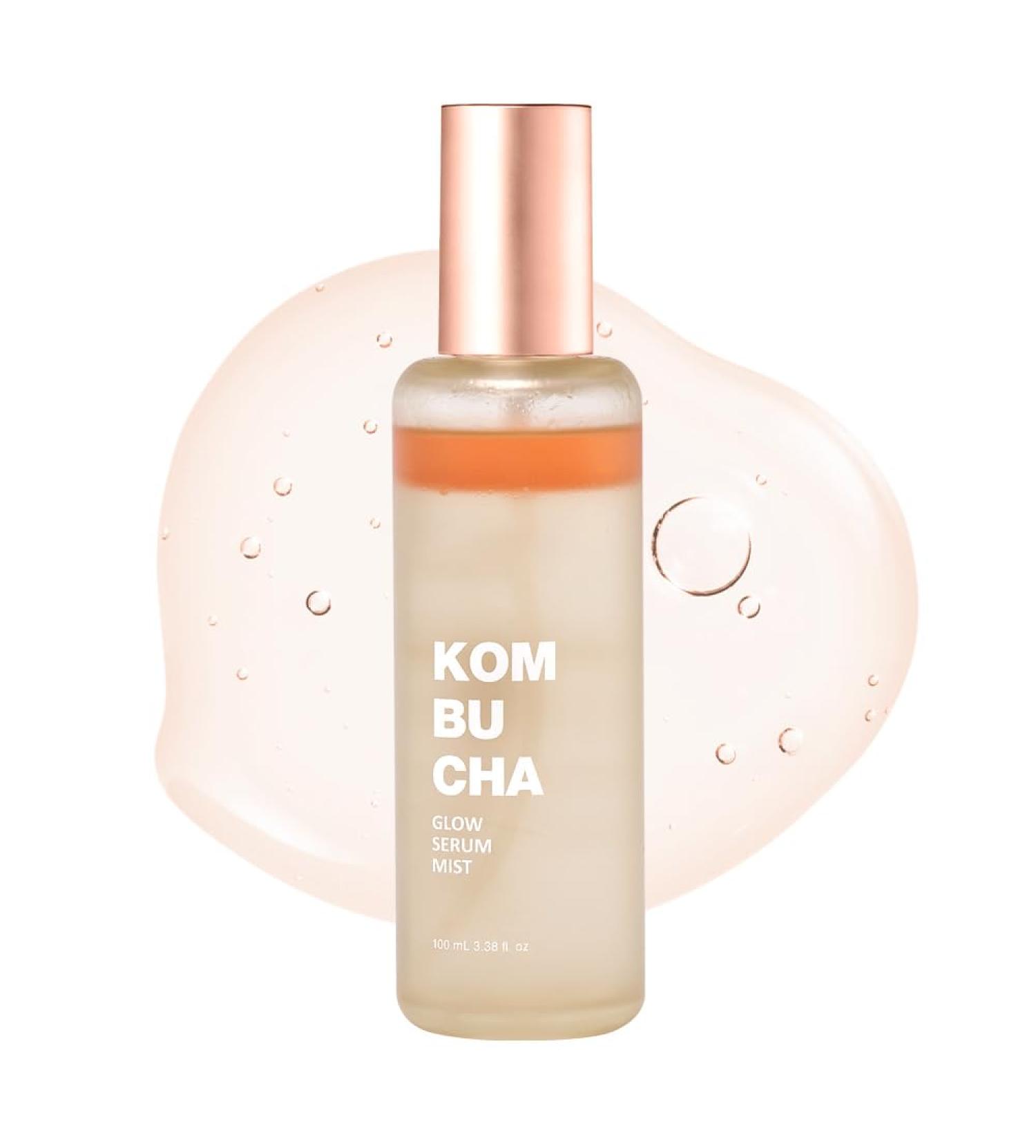 Elishacoy | Kombucha Glow Serum Mist 100 ml / 3.38 fl oz Fermented Kombucha + Peptide Glow Face Mist, Vegan Hydrating & Radiance Spray for All Skin Types/Best Moisturizer for Sensitive and Dry - Buy Online on GoSupps.com