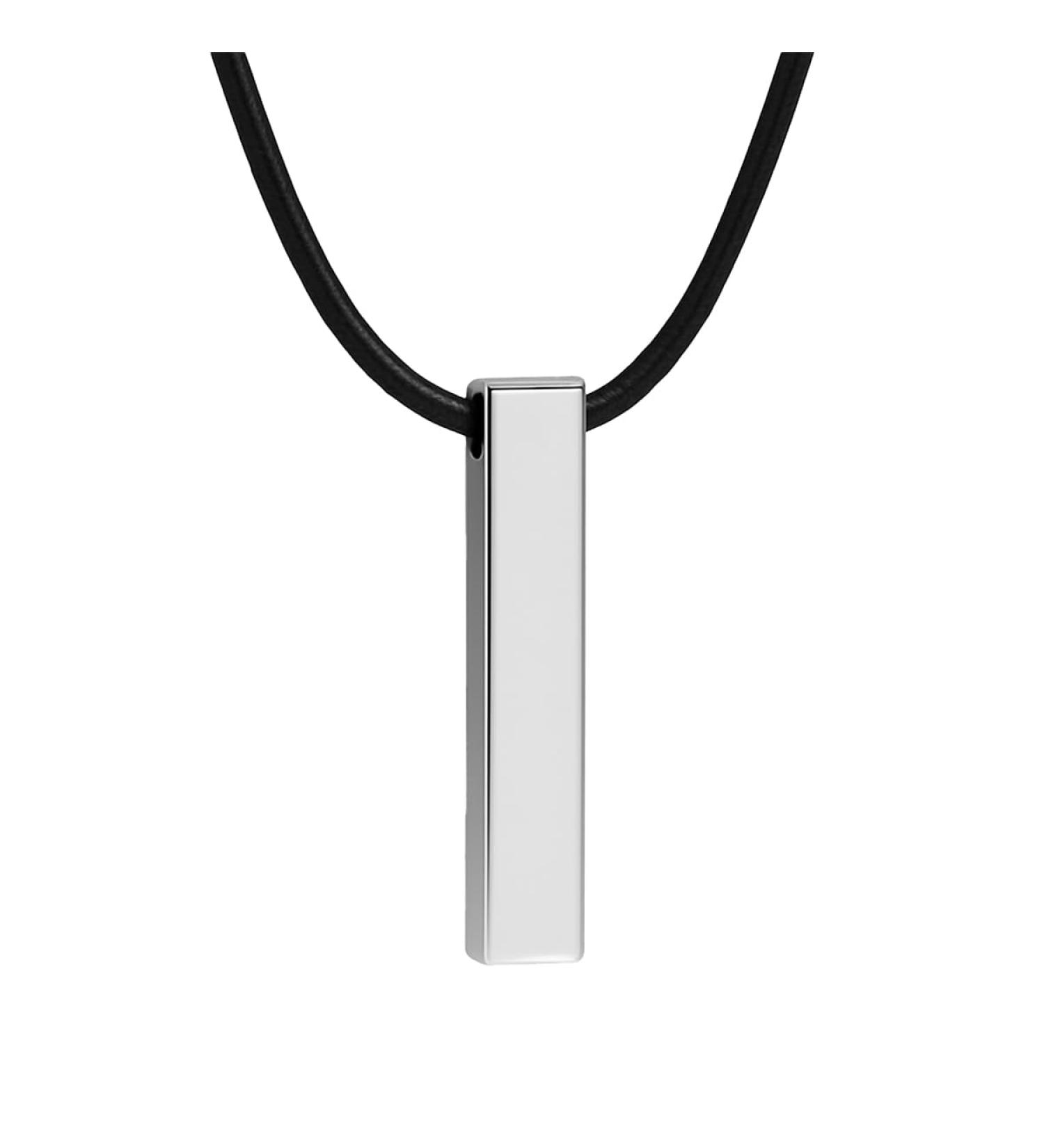 Aulterra Pillar Energy Pendant with Black Nylon Cord Necklace Designed to Support Vital Energy and Neutralize Harmful Effects of EMF Perfect Minimalist Jewelry for Men and Women - Buy Online on GoSupps.com