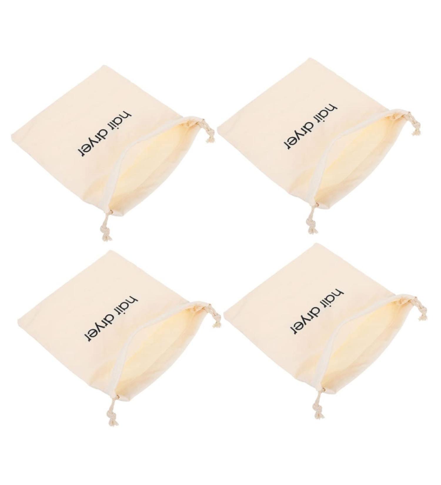 Baluue 4pcs Hair Dryer Storage Bag Travel Blow Dryer Hair Dryer Receive Bag Hair Dryer Holders Beige Fabric - Buy Online on GoSupps.com