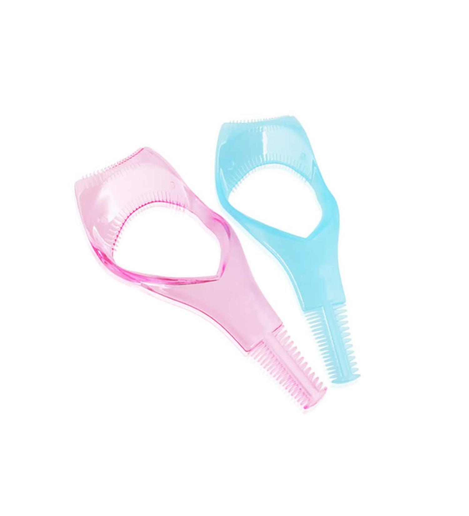 2PCS Plastic Makeup Eyelash Tool - 3in1 Mascara Applicator & Eyelash Comb for Women - Perfect Eye Makeup Aid - Buy Online on GoSupps.com