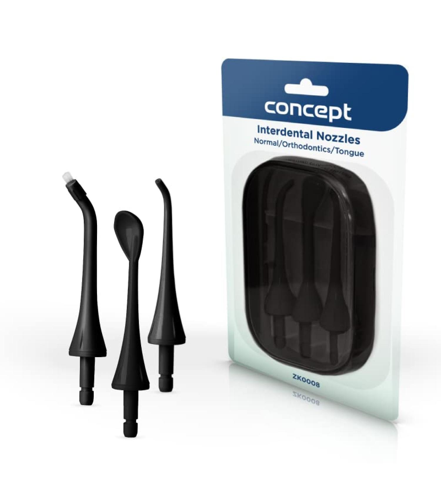 Buy Concept ZK0008 Replacement Nozzles for Oral Shower | 3 Pieces Interdental Cleaner & Tongue Cleaner for ZK402x ZK4030 - International Shipping Available - Buy Online on GoSupps.com