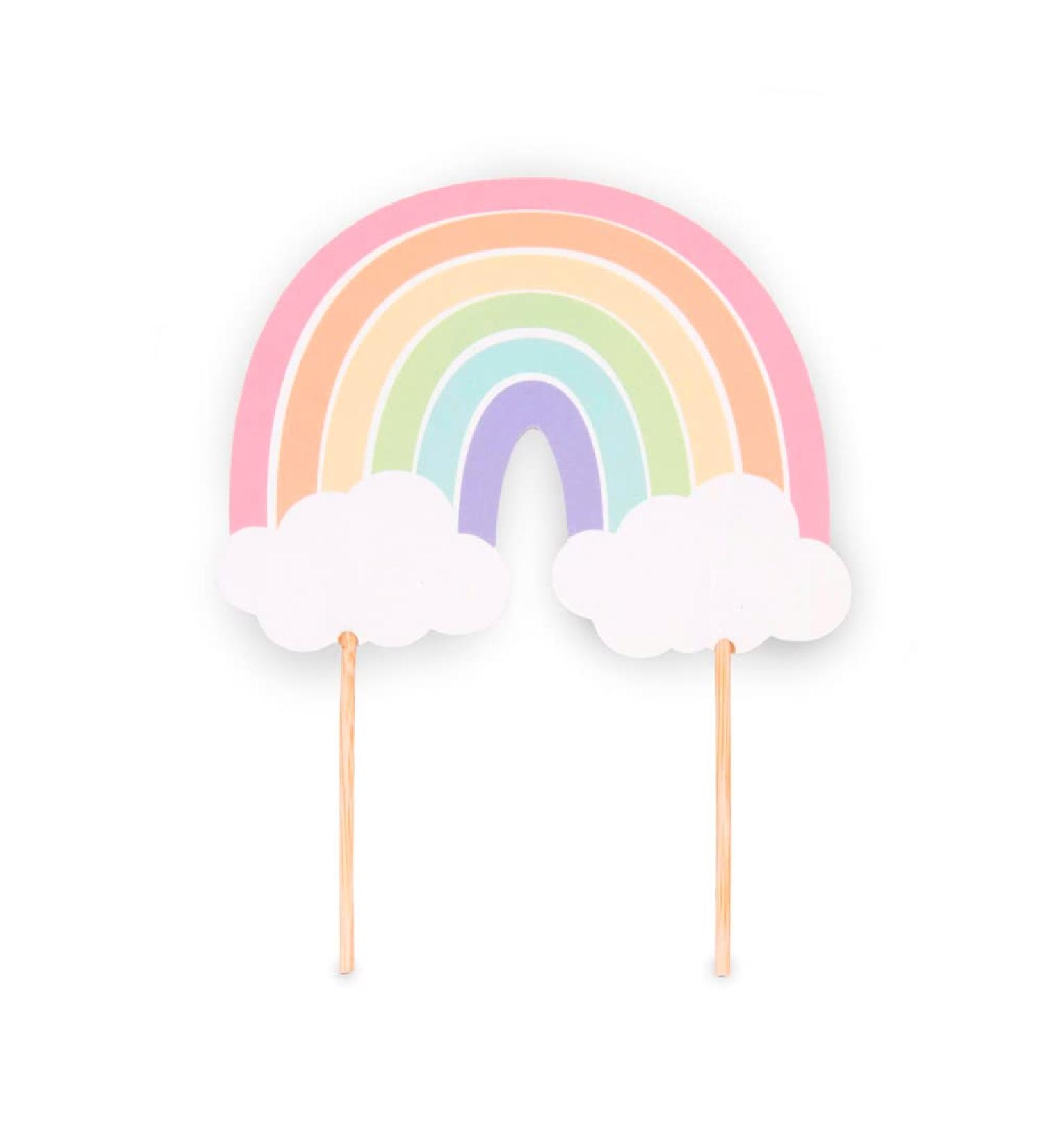 Pastel Rainbow Cake Topper - Buy Online on GoSupps.com