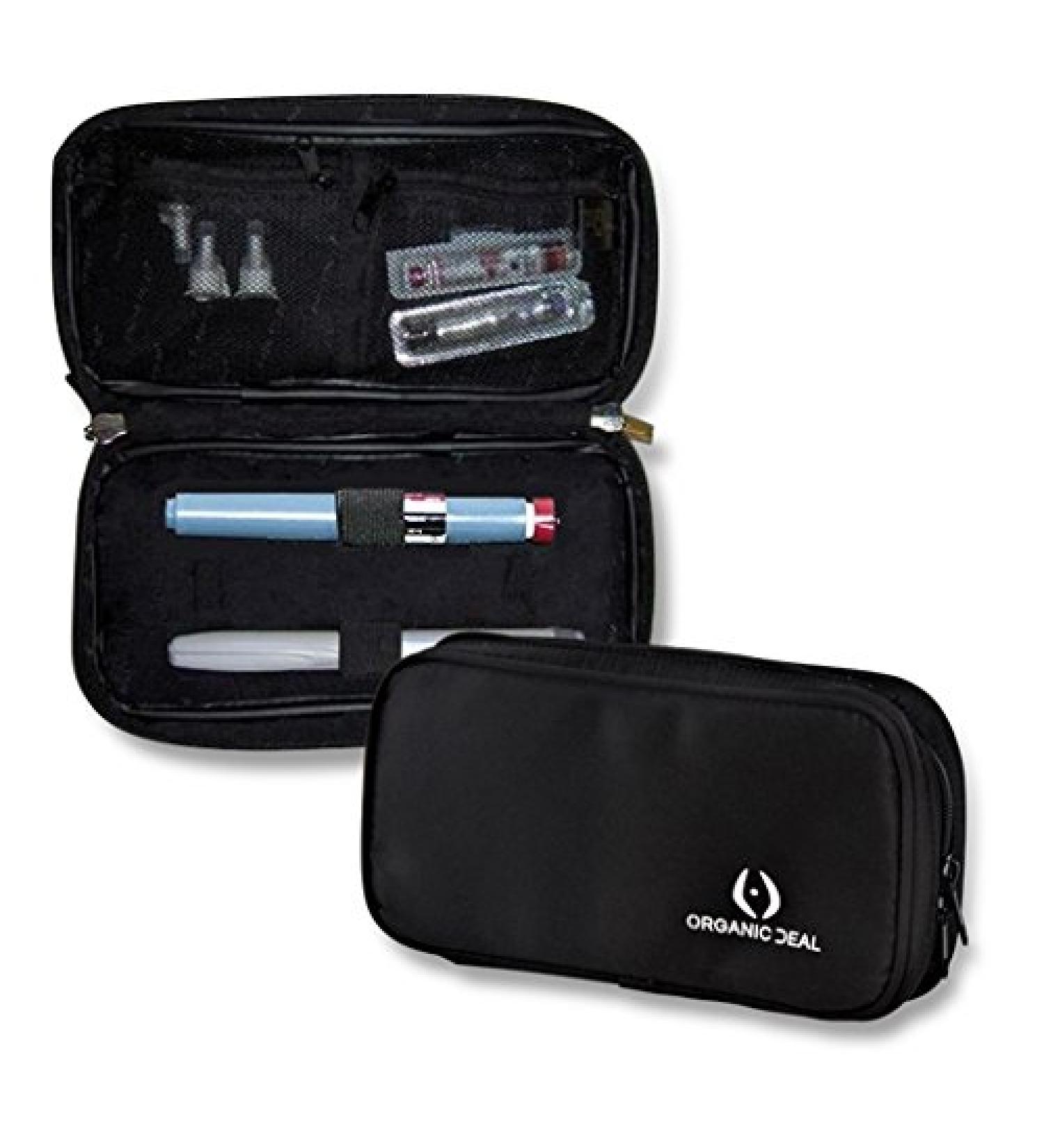 Organic Deal Insulin Cooler Travel Case with 2 Ice Packs - TSA Compliant Diabetic Bag for Insulin Pens and Vials - Buy Online on GoSupps.com