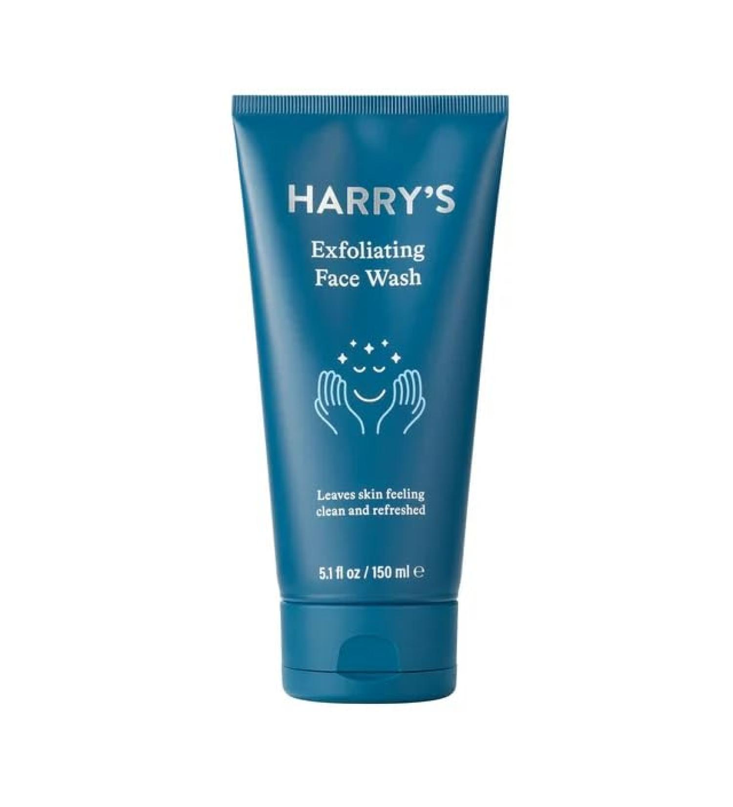 Men's Exfoliating Face Wash with Peppermint & Eucalyptus - Refreshing 5.1 fl oz for Clear Skin | Shop Internationally - Buy Online on GoSupps.com