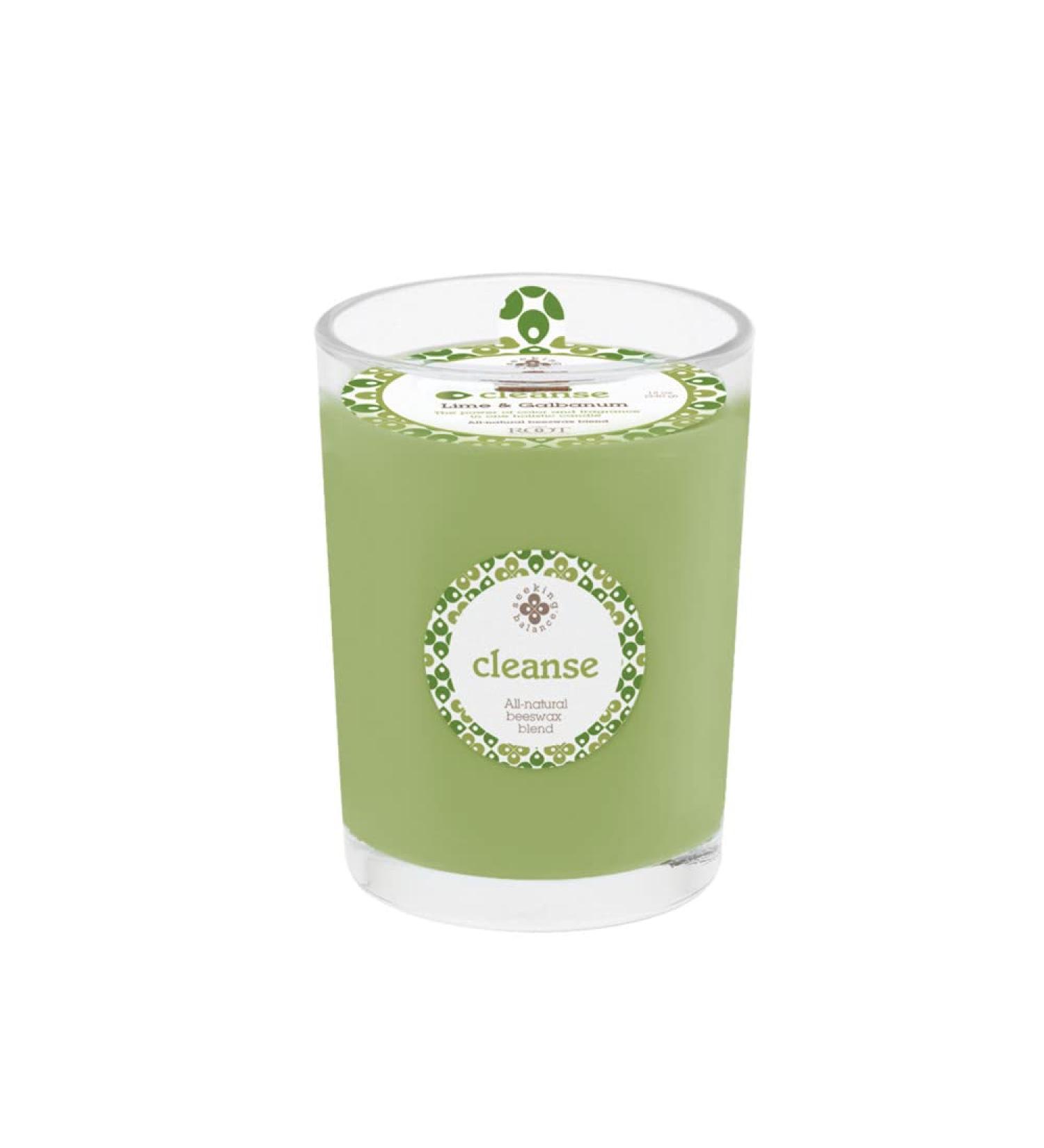 Root Candles Seeking Balance - Handcrafted Aromatherapy Spa Candle | 8-Ounce Lime + Galbanum Scented Candle for Relaxation & Cleanse - Buy Online on GoSupps.com