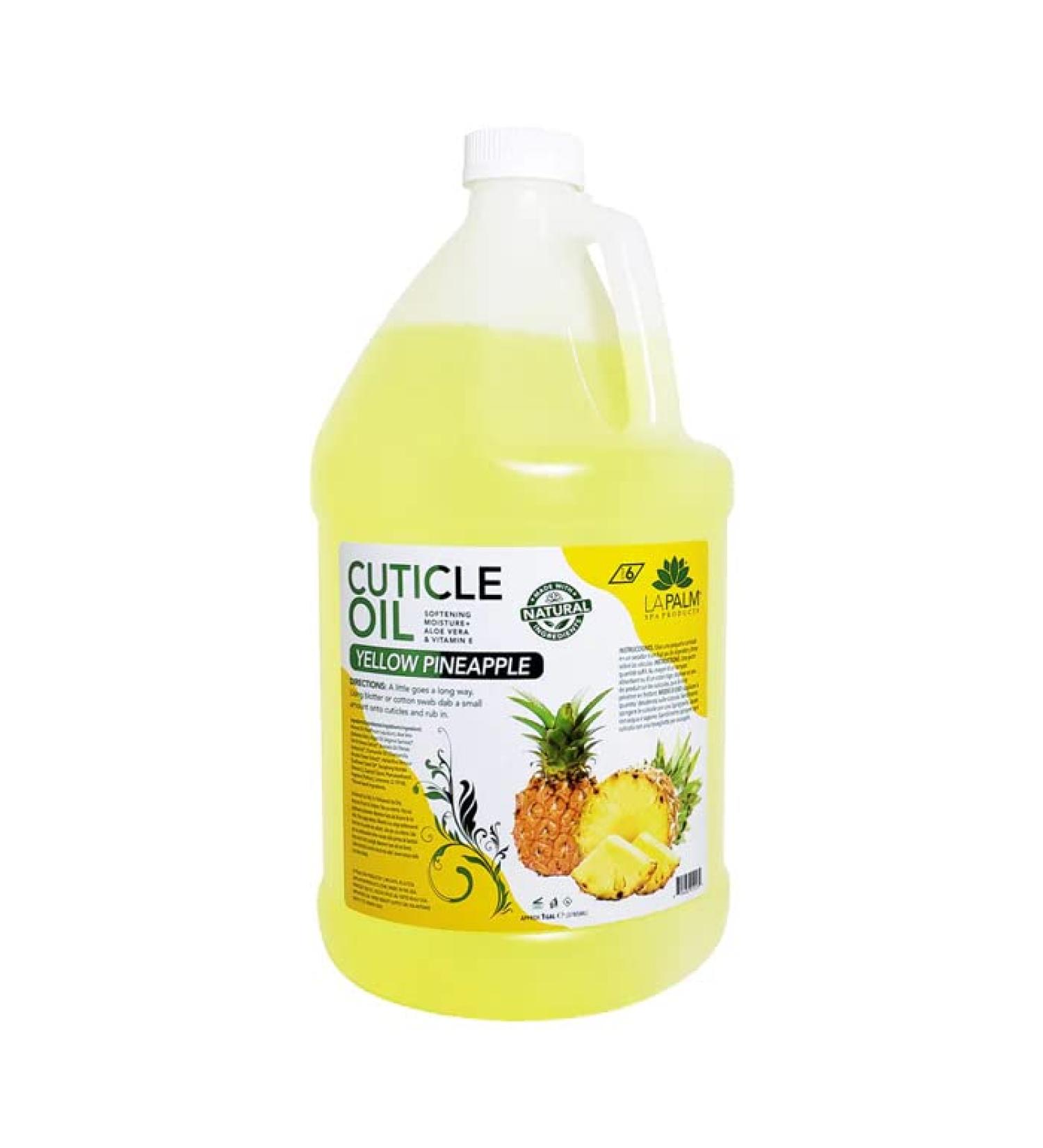 Cuticle Oil - Pineapple Yellow - 1 Gallon - With Aloe Vera & Vitamin E