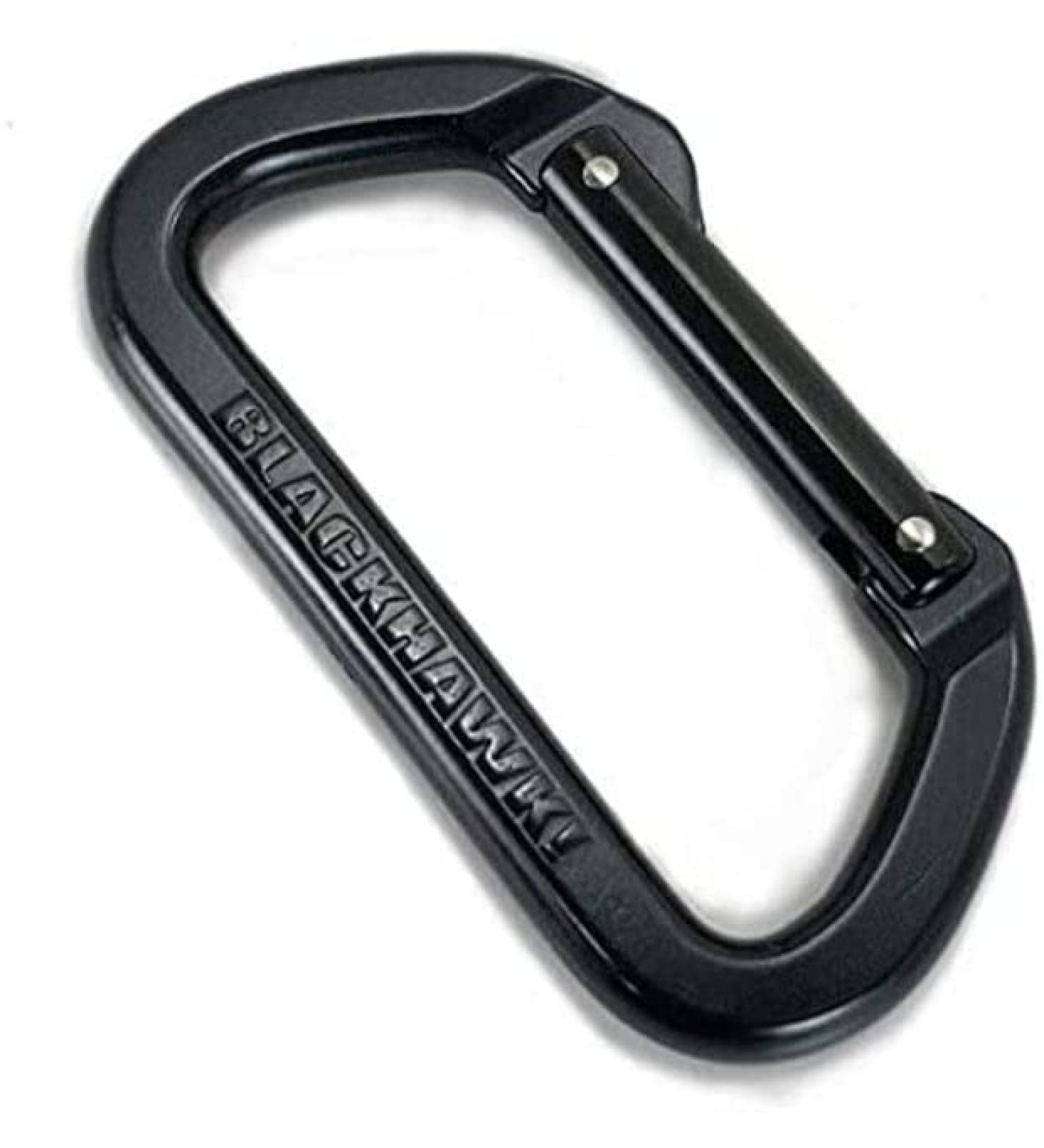 BLACKHAWK BH Non-Locking Carabiner BK 7/16" Alum D 31 Kn Closed USA