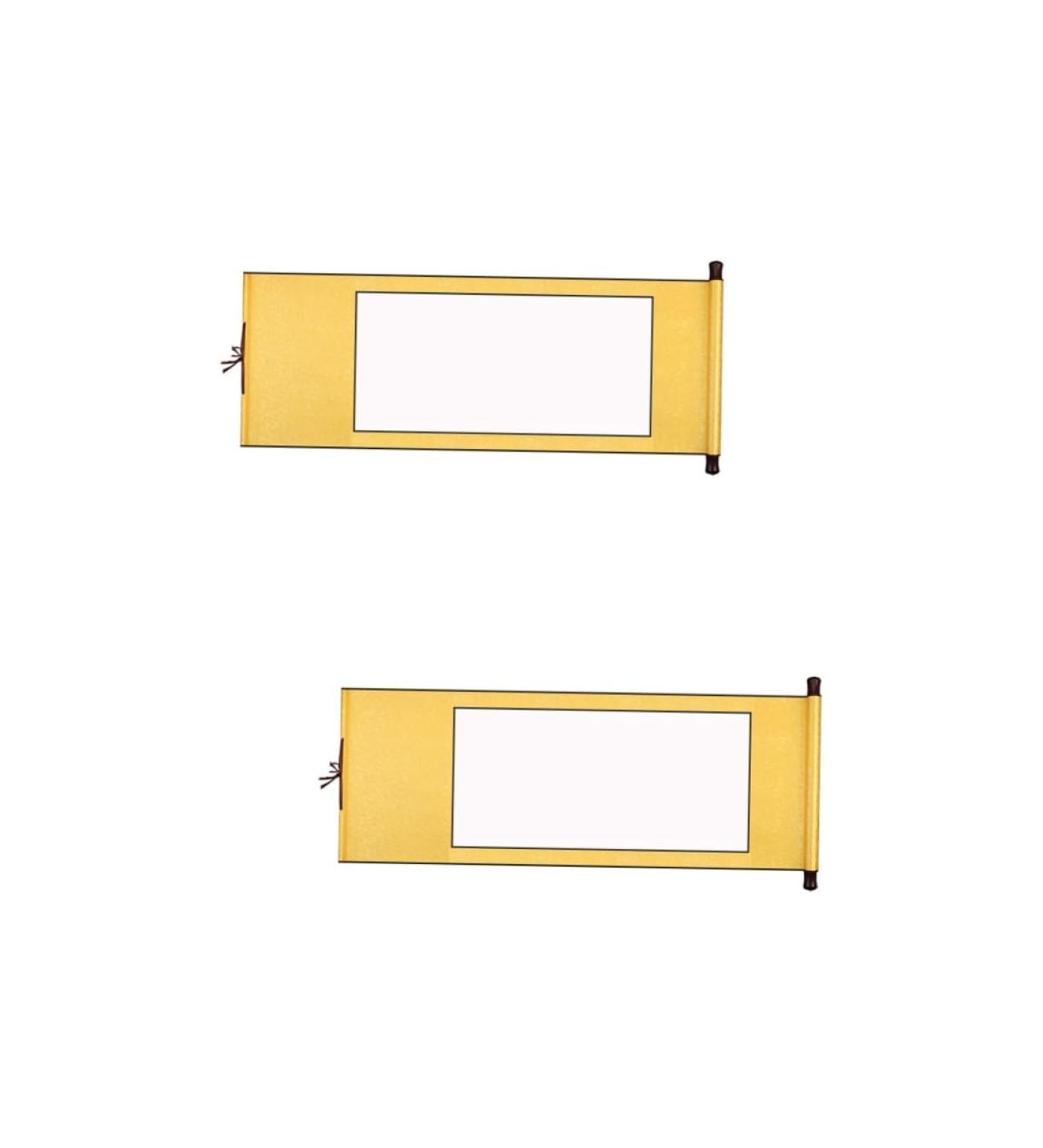 COHEALI 2pcs Blank Rice Paper Scroll Blank Painting Scrolls Portable Poster Ink Painting Paper Wall Hanging Yellowx2pcs 1.5X40X117CMx2pcs - Buy Online on GoSupps.com