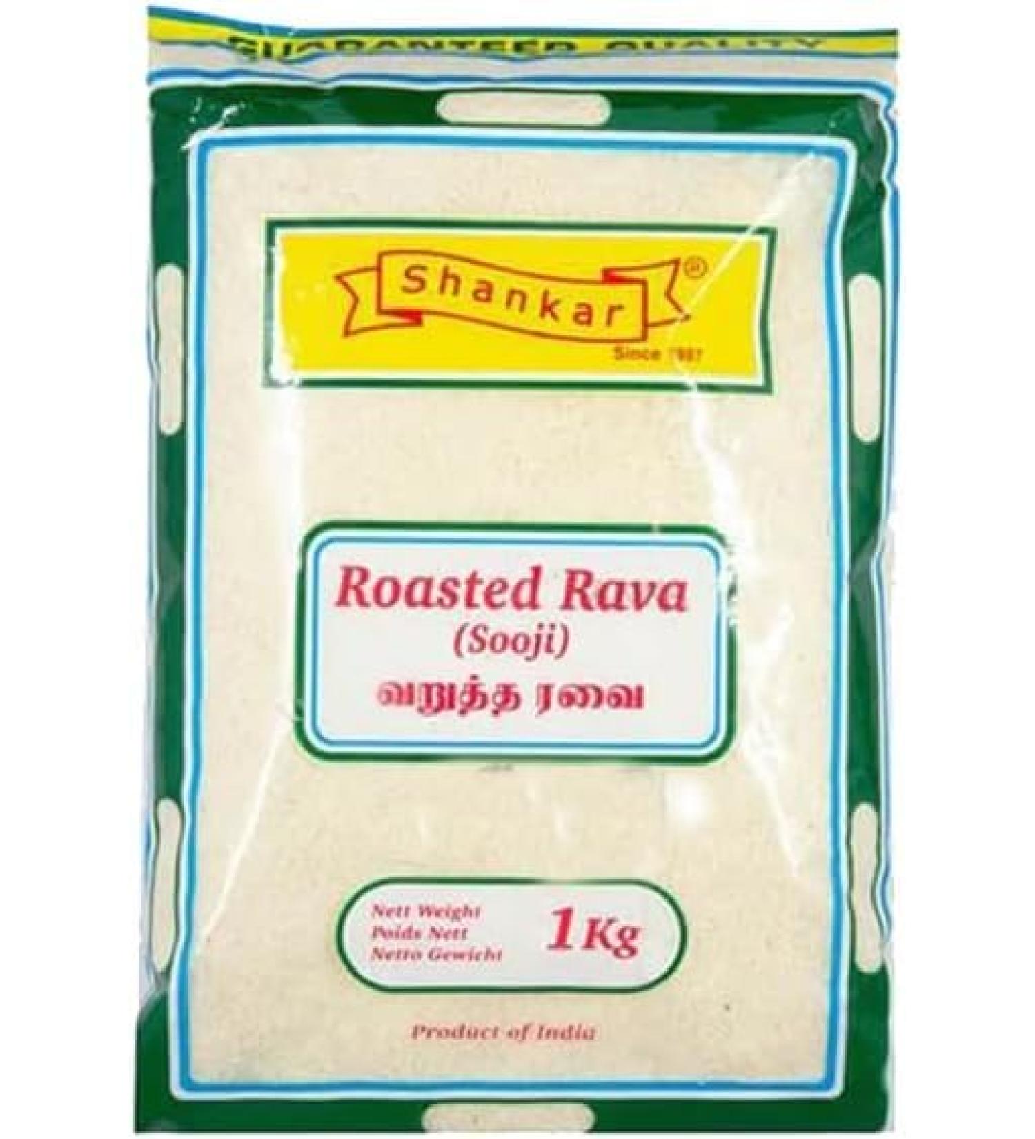Shankar | Roasted Rava (Sooji) 1K | High Fibre | High Protein | Natural| Gluten Friendly | Indian Origin