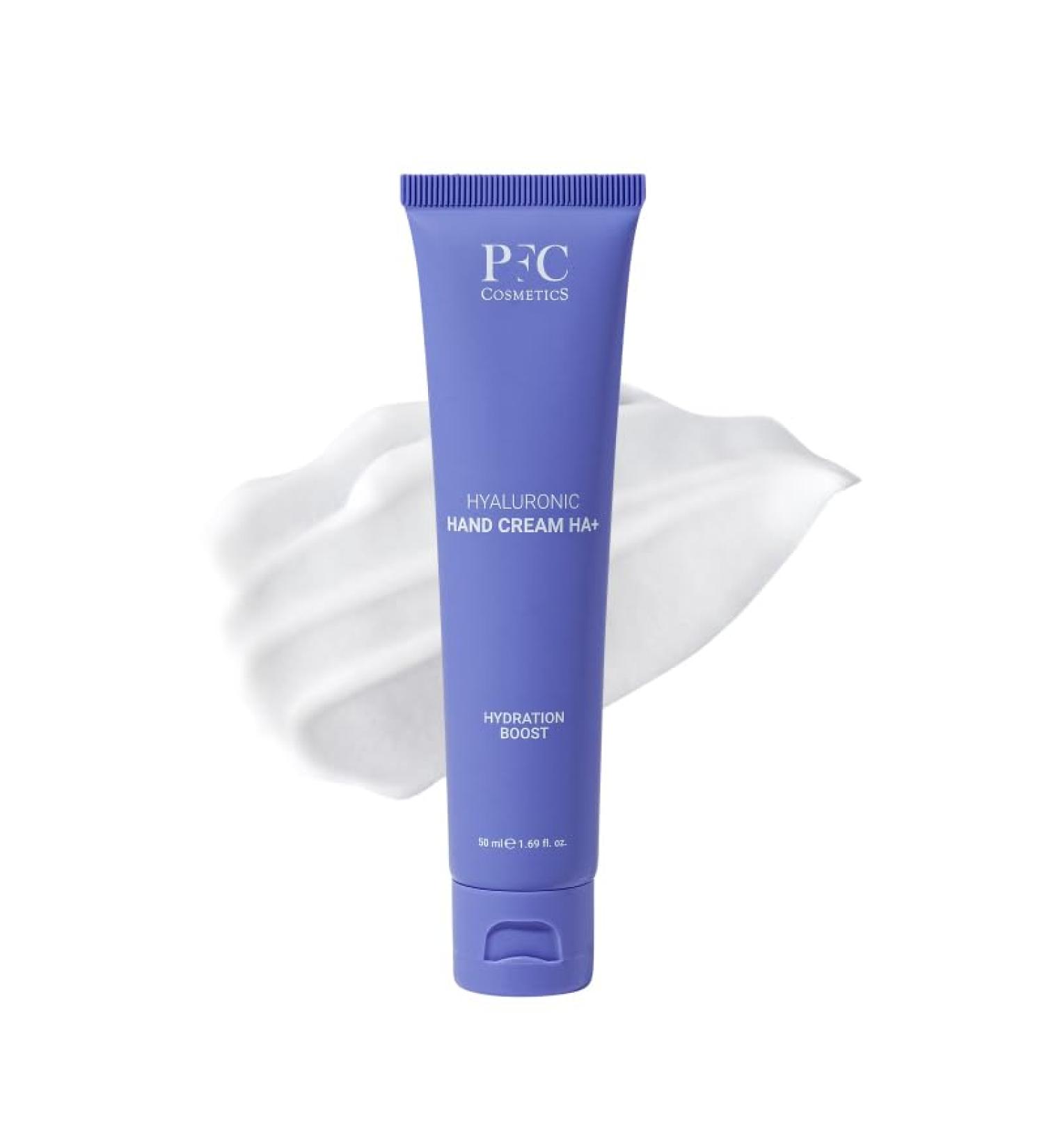 PFC Cosmetics - Ultra Hydrating Hand Cream with Hyaluronic Acid. 50ml. Smooth. Moisturizes. Regenerates. Repairs. Rapid absorption. Immediate relief. Anti-aging. For dry and chapped hands - Buy Online on GoSupps.com