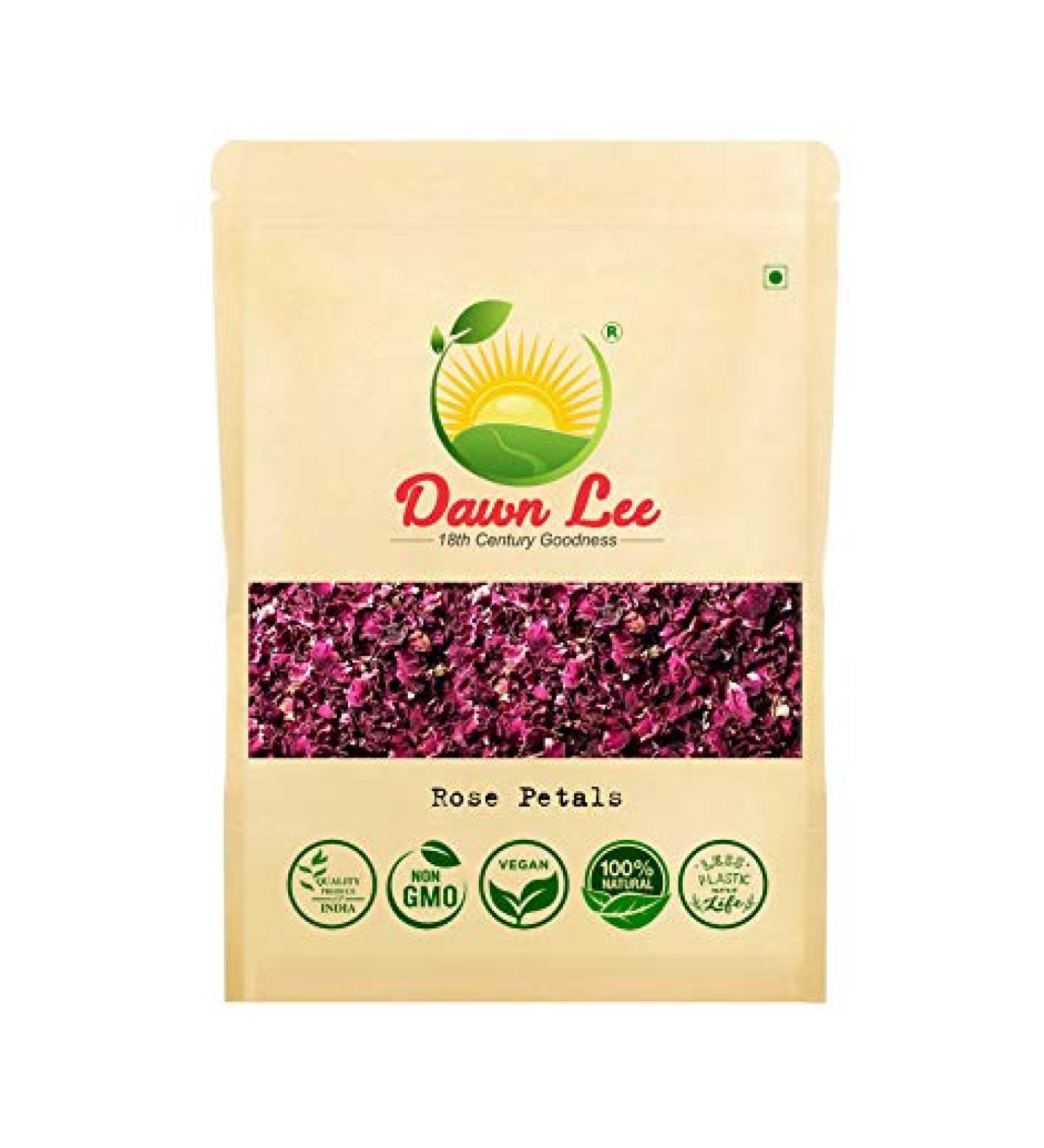 Dawn Lee Rose Petals Natural Sun Dried Rose Gulab Patti (100 Gram) - Buy Online on GoSupps.com
