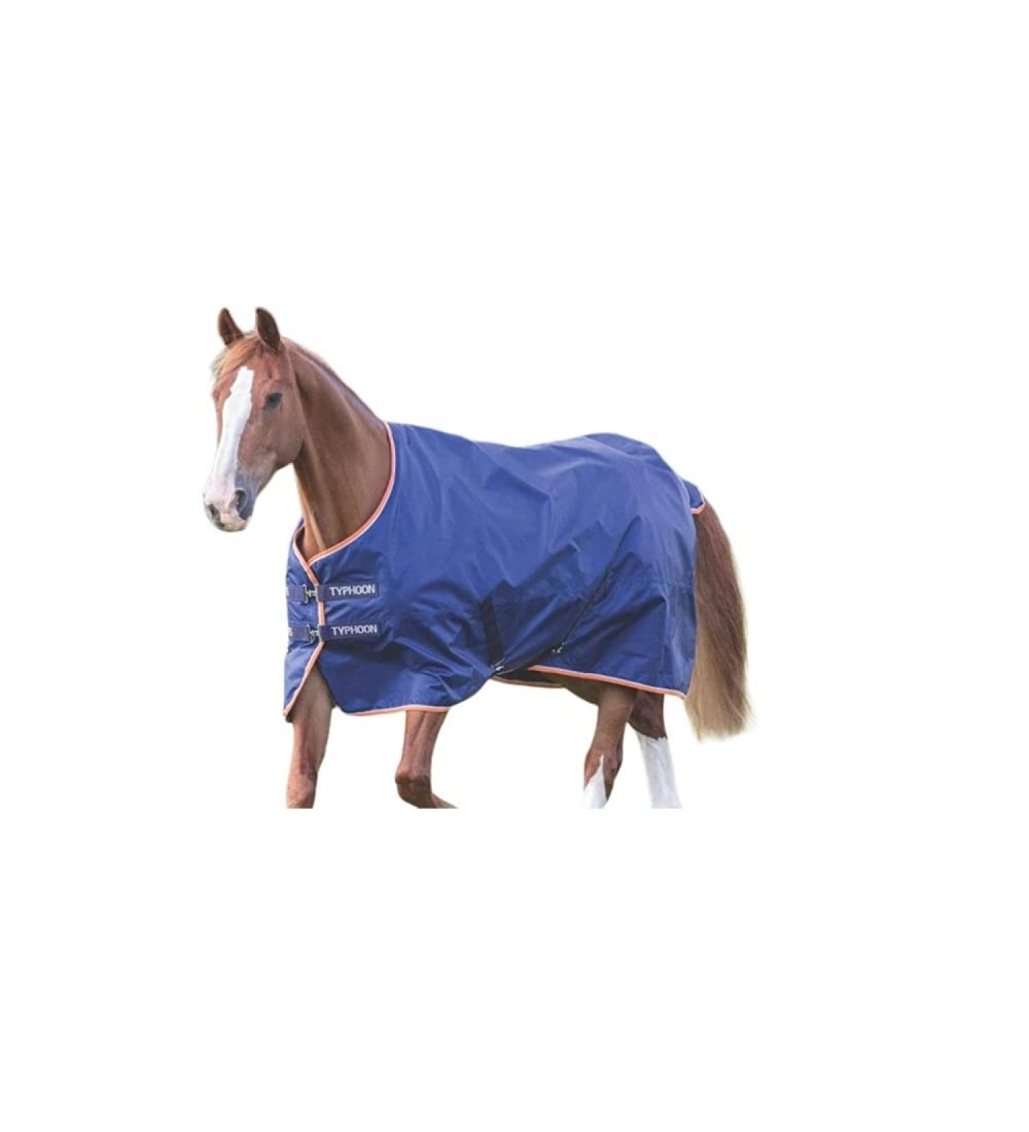 Shires Typhoon 100 Turnout Rug - Navy Blue Navy Blue 6ft 3in