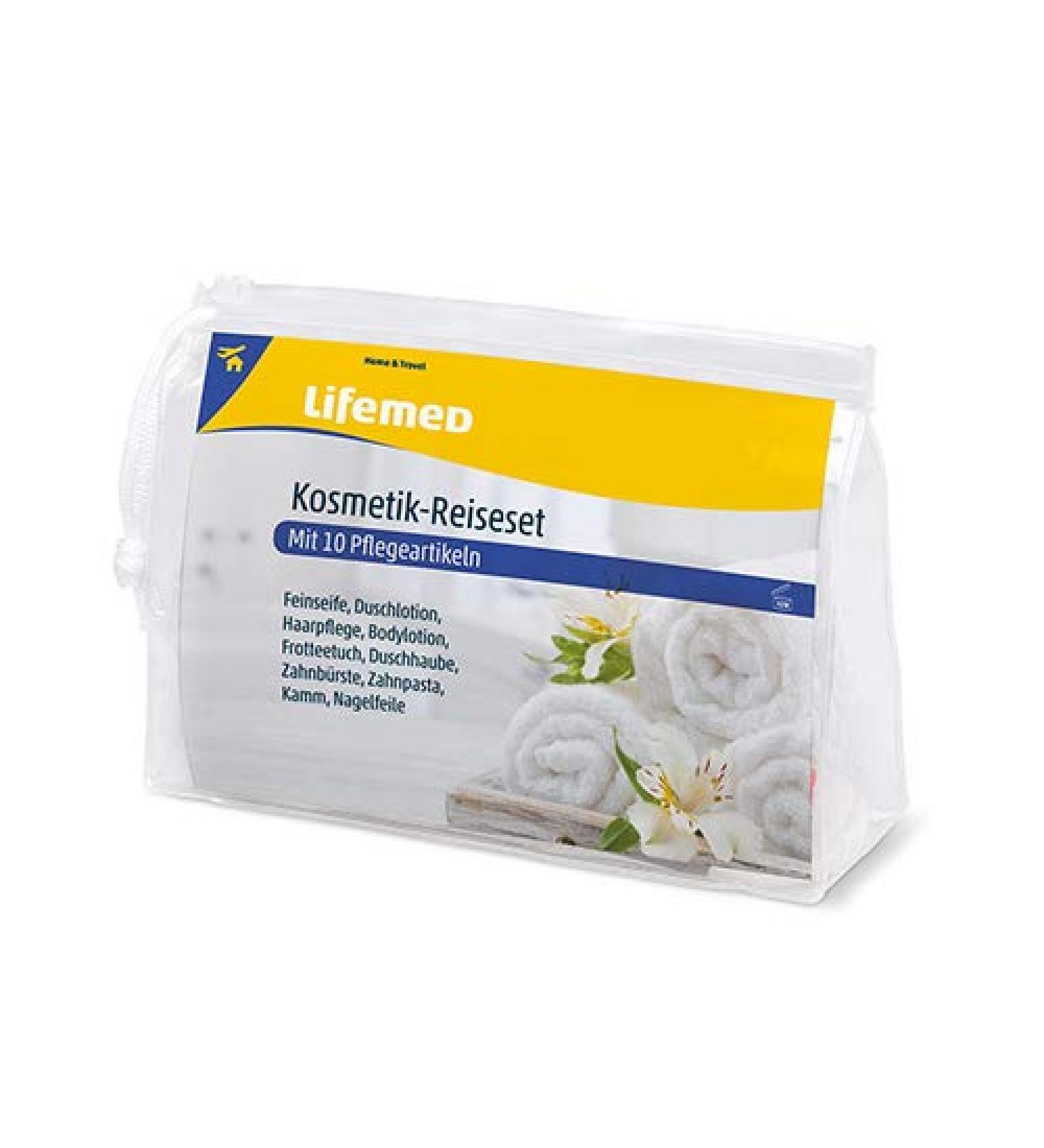 Lifemed Cosmetics Travel Set - 10 Essential Care Products for Globetrotters | Shop Internationally - Buy Online on GoSupps.com