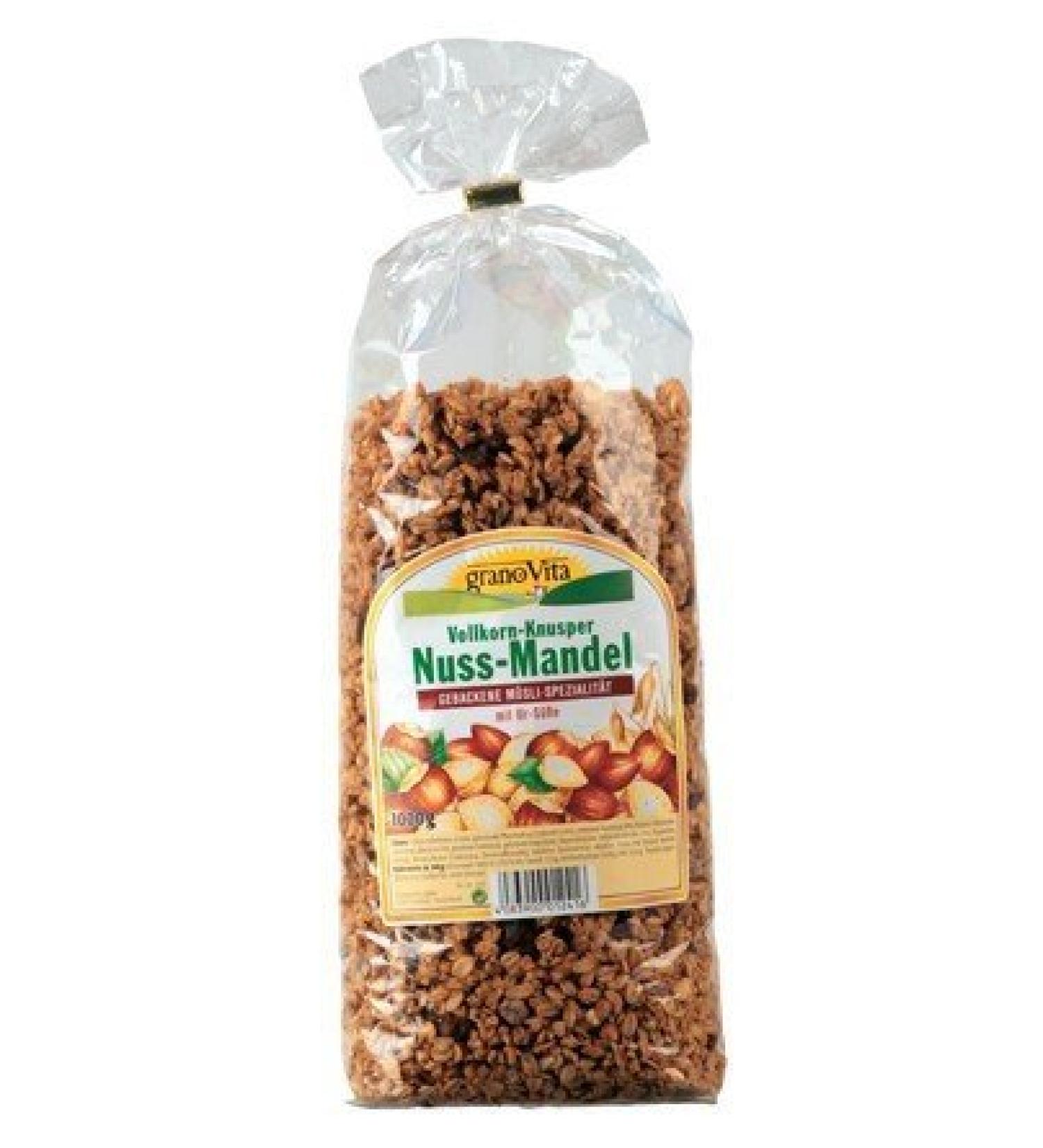 Primavita GranoVita Crunchy Whole Grain Muesli with Nuts and Almonds 1000g