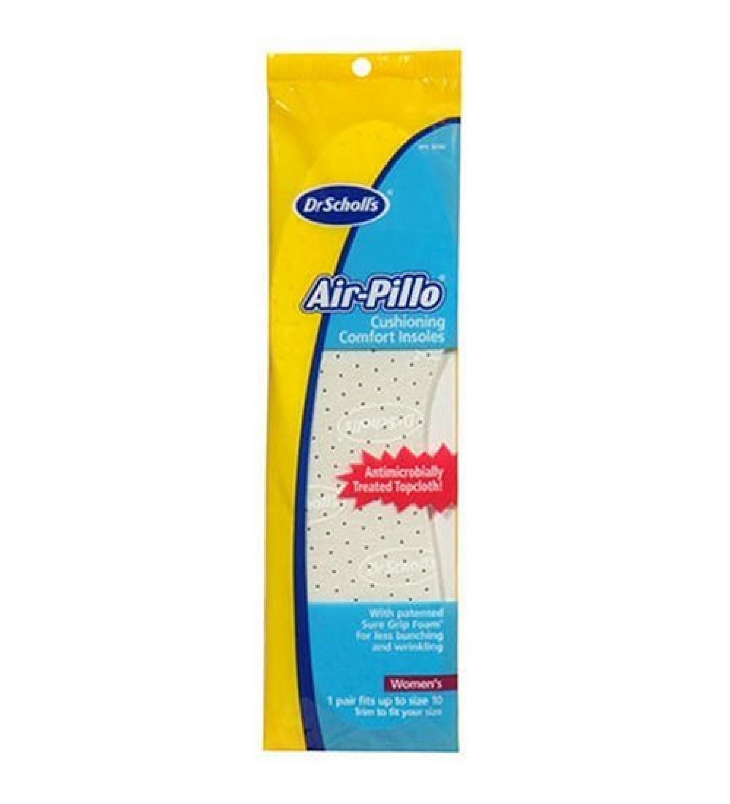 Dr. Scholl's Air-Pillo Cushioning Comfort Insoles Trim to Fit Womens Up to Size 10-1 pr