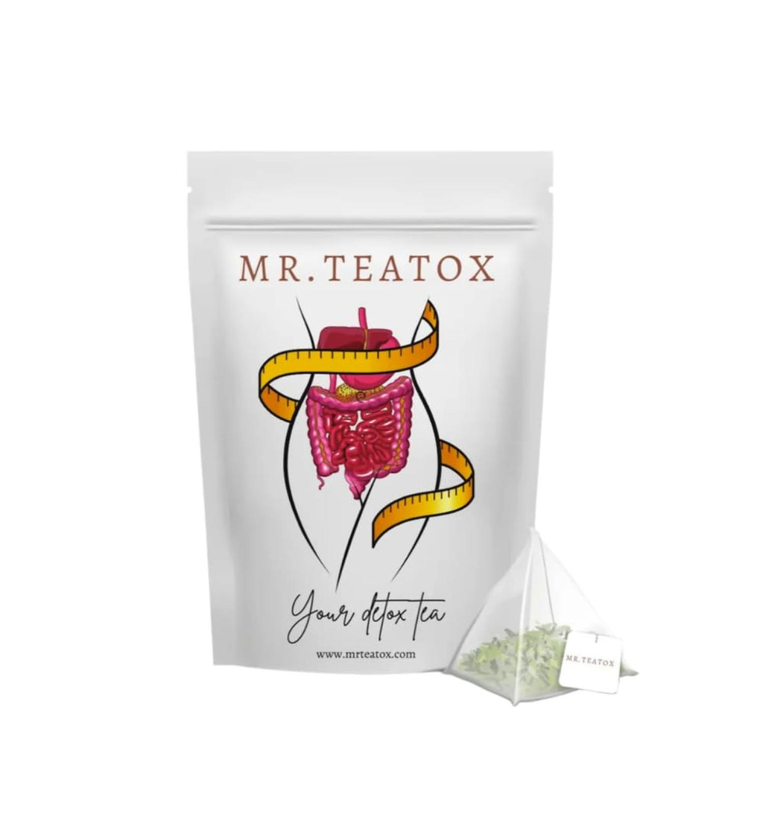 Mrteatox Detox Green Tea 14 Servings Organic Non-GMO Antioxidant Anti-Inflammatory Weight Loss Colon Cleanse - Buy Online on GoSupps.com