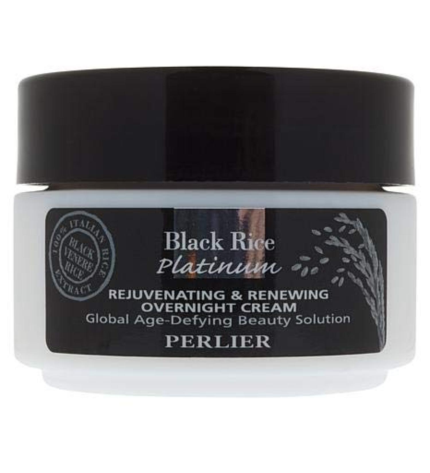 Perlier Platinum Black Rice Rejuvenating & Renewing Overnight Cream 1.6 fl. oz.