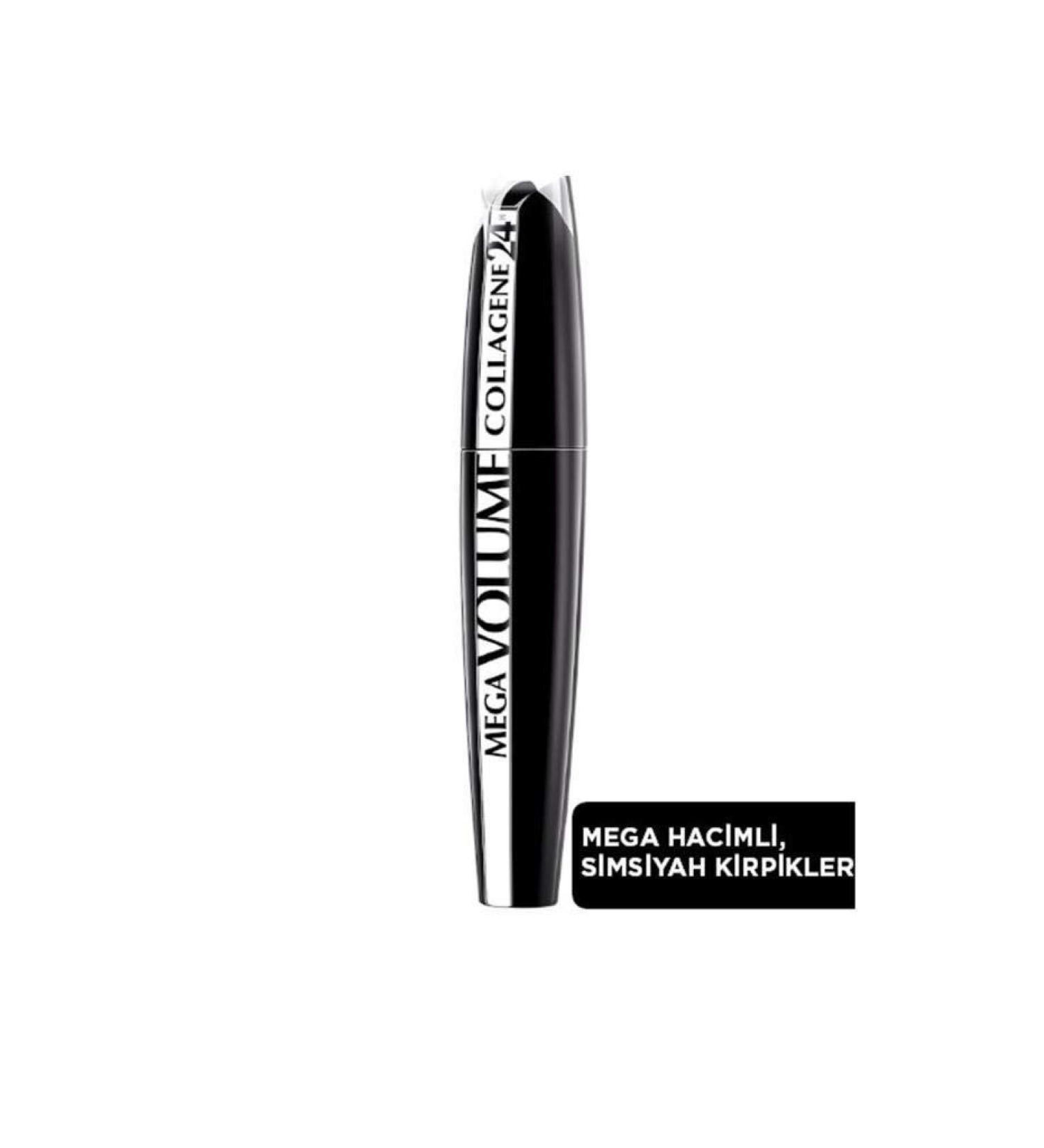 L'Or al Paris Mega Volume Collagene 24h Mascara black 9 ml Collagene Black 9 ml (1 pack)