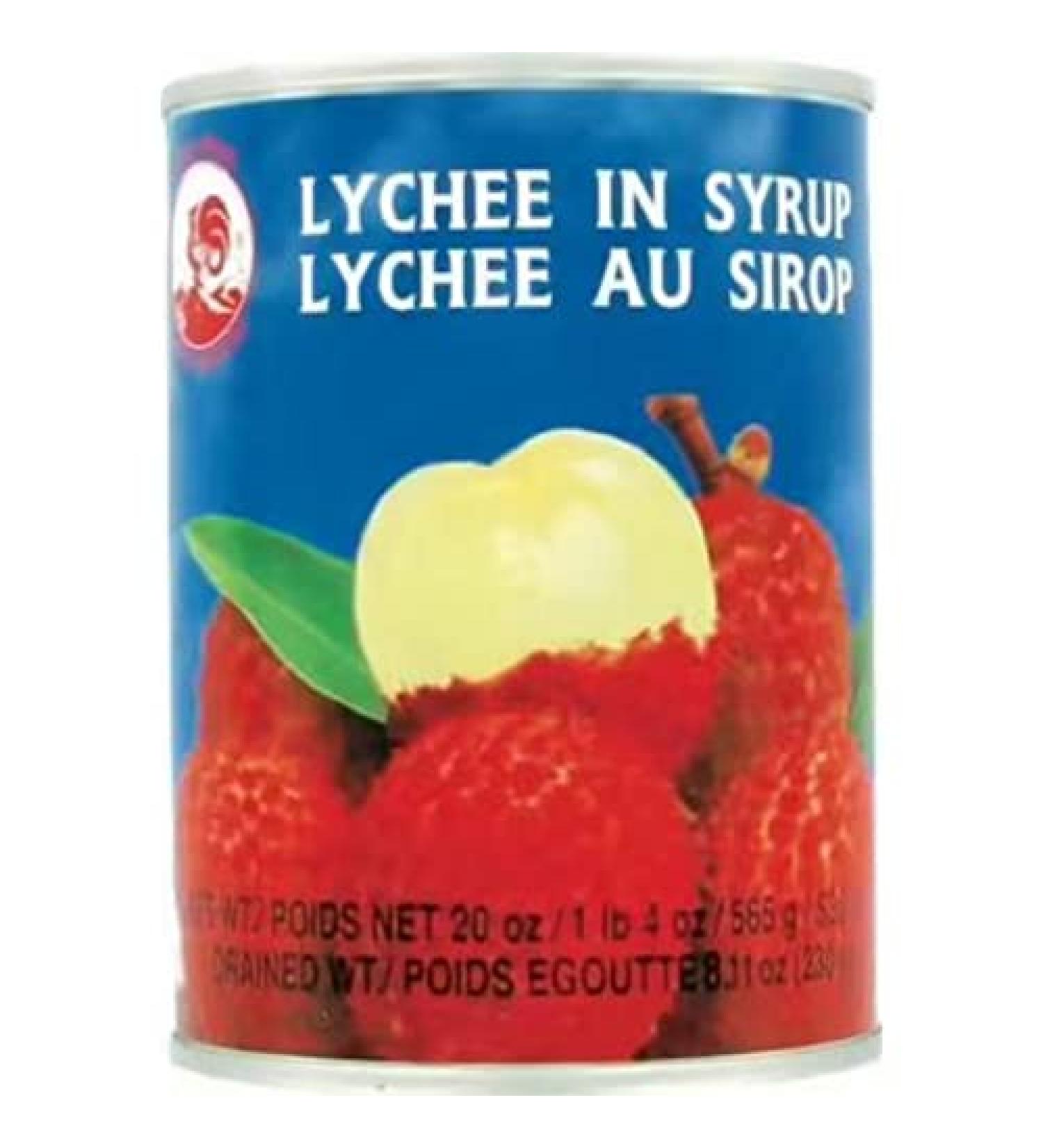 COQ Canned Lychee / Lychee in Syrup - Exotic Fruits - 565G (2 Cans)