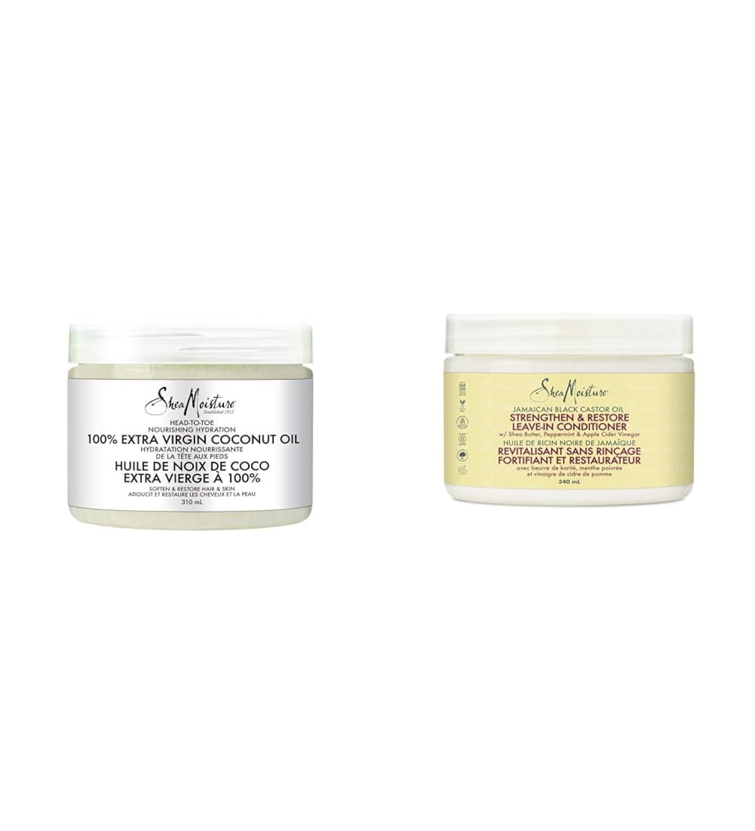 Shea Moisture 100% Virgin Coconut Oil for skin and hair Head to Toe Nourishing Hydration & Strengthen & Restore Leave-in Conditioner for dry hair Jamaican Black SKIN_MOISTURIZER + HAIR_STYLING - Buy Online on GoSupps.com