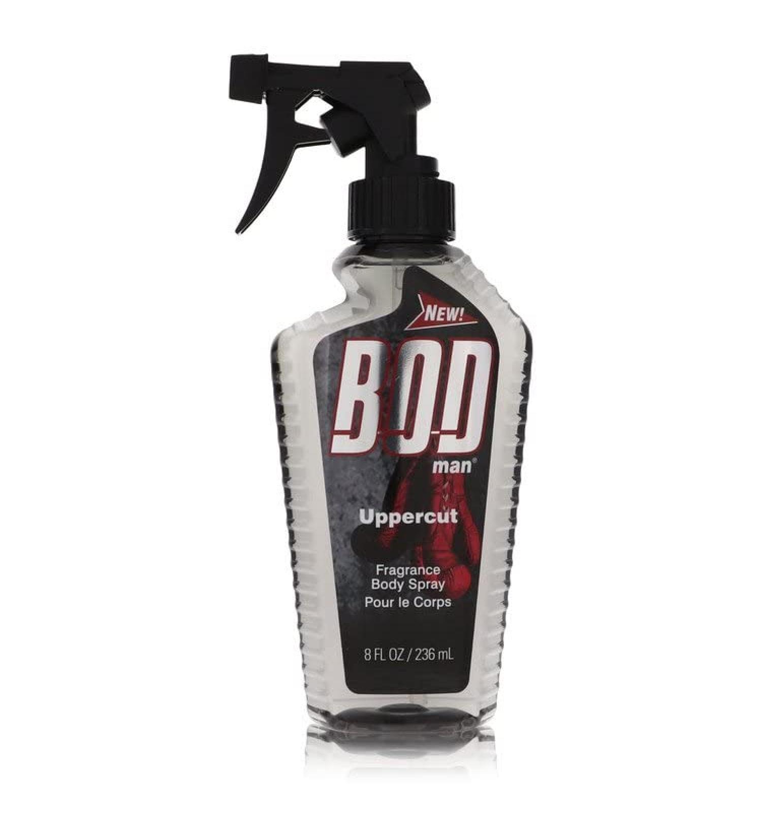 Parfums De Coeur BOD Man Uppercut, Fragrance Body Spray, Clear, 8 Fl Oz
