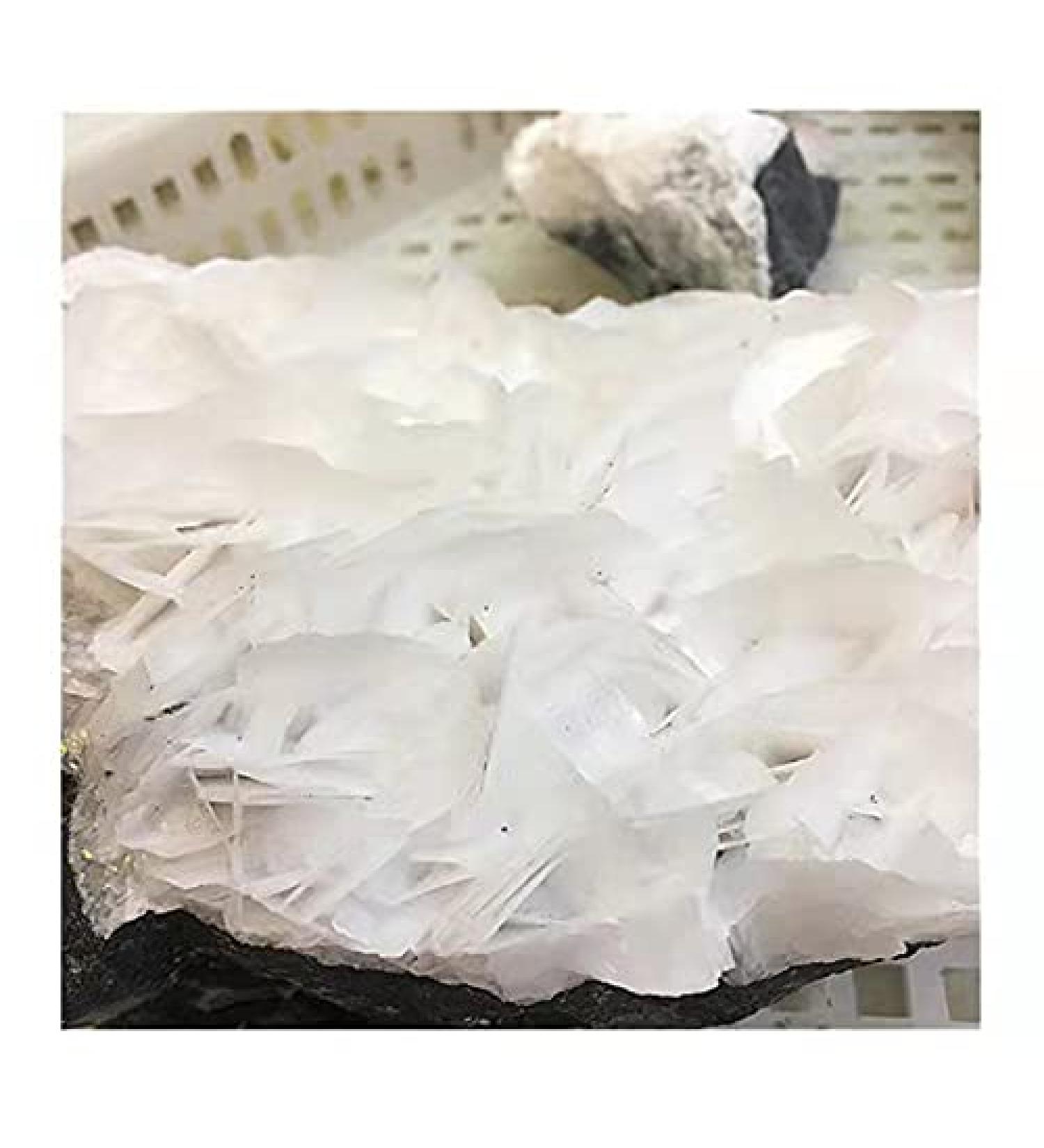 1pc Natural Stones Crystals Cluster raw Specimen White Rose Calcite for Decoration 1000-1300g - Buy Online on GoSupps.com