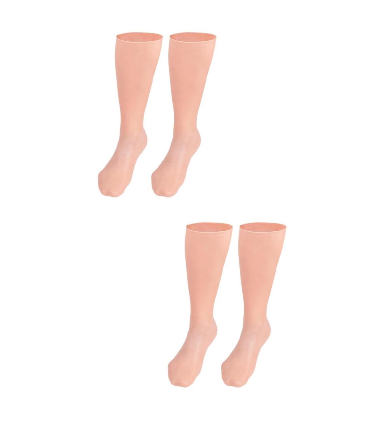 MAGICLULU 2 Pairs Exfoliating Moisturizing Socks Block Heels for Women Dressy Cracked Heels Socks Ladies Heels Elastic Long Socks Feet Moisturising Socks Women's Socks Sebs - Buy Online on GoSupps.com