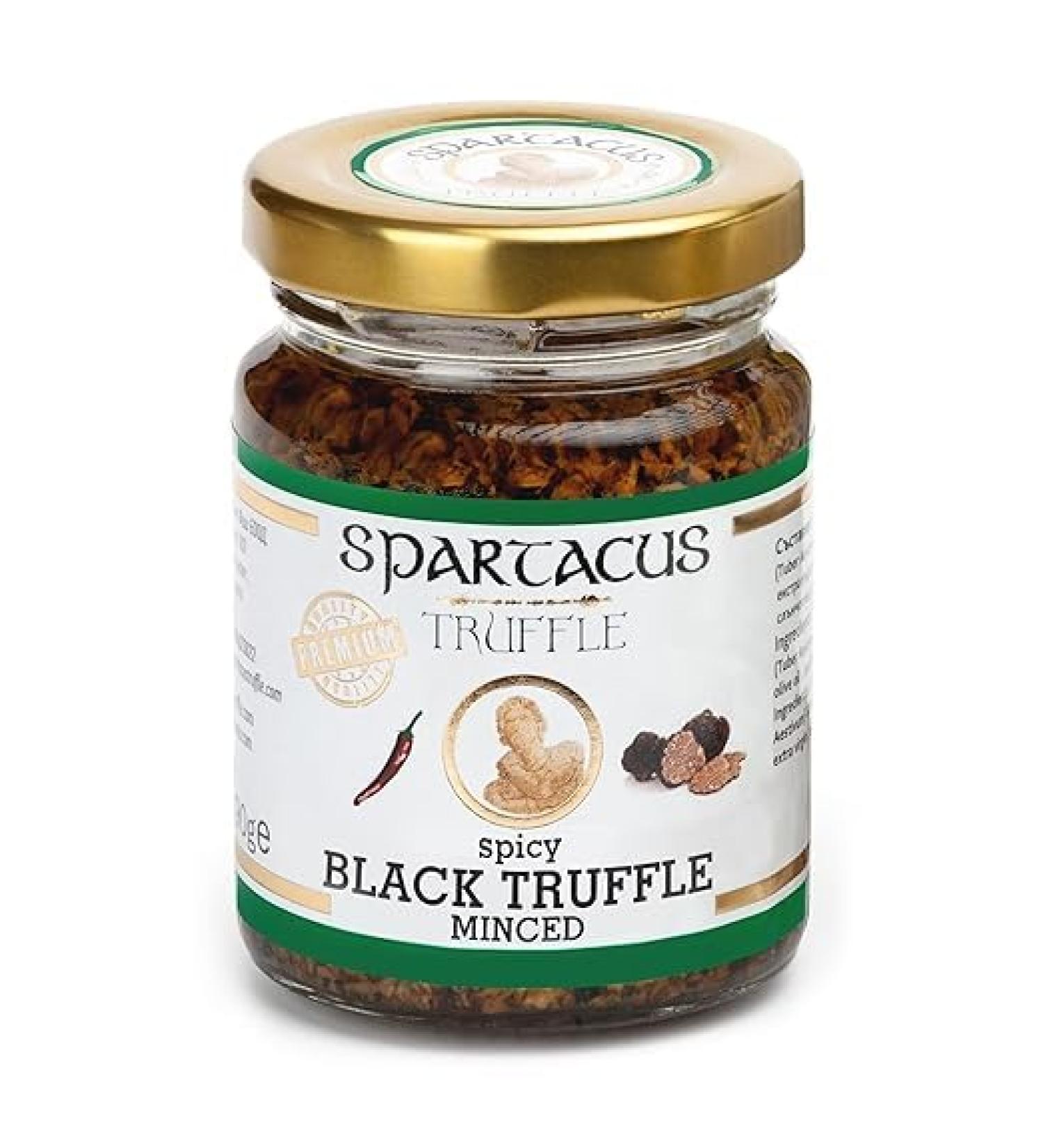 Spartacus noir hach Truffe l g rement pic e | Offrez-vous l'excellence culinaire | Truffes noires exquises pour les gourmets - Buy Online on GoSupps.com