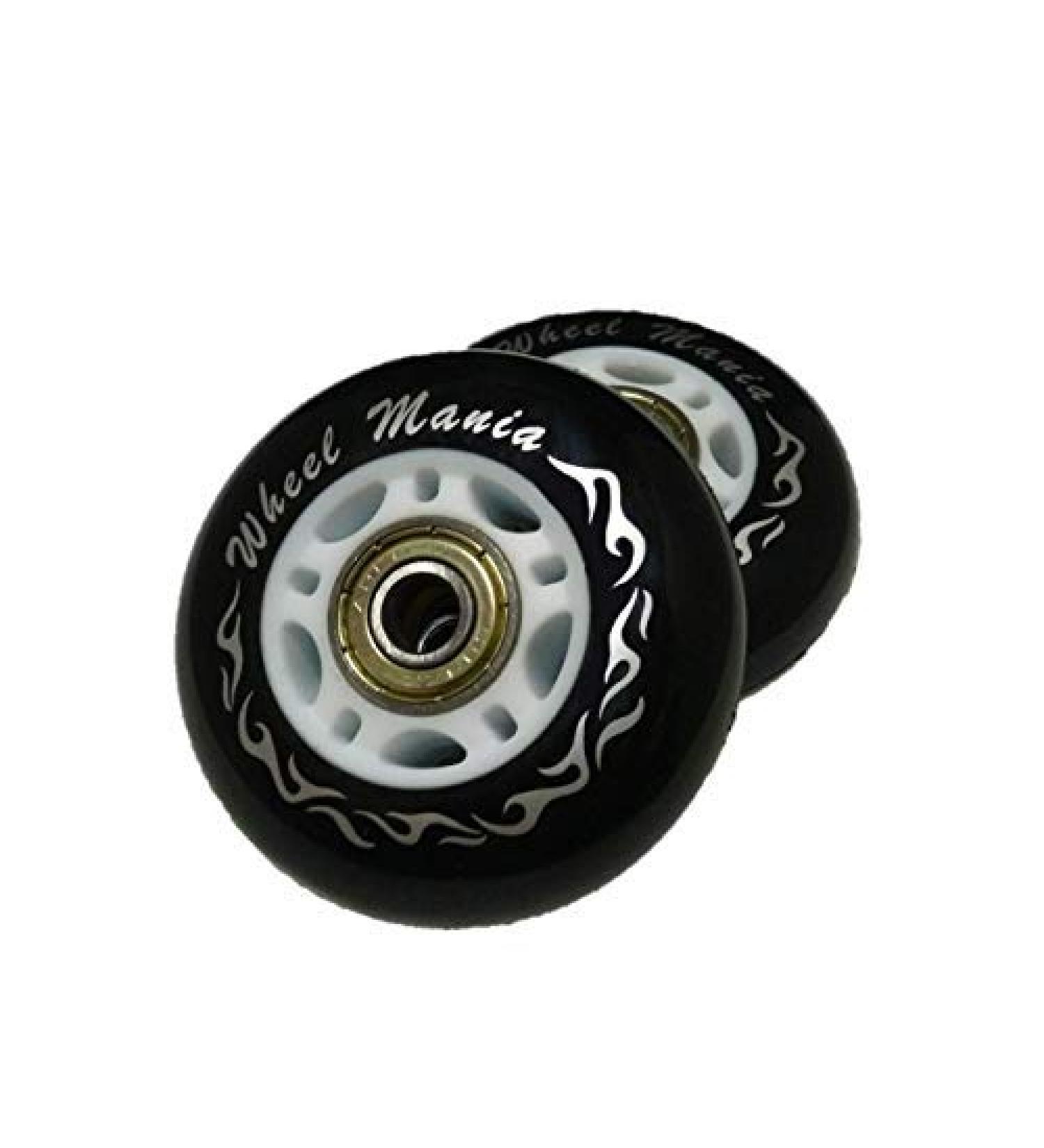 WM Ripstik Wheels 68mm 76mm D40 Hardness with ABEC 7 Bearings - 2 Pack Black/White - Buy Online on GoSupps.com