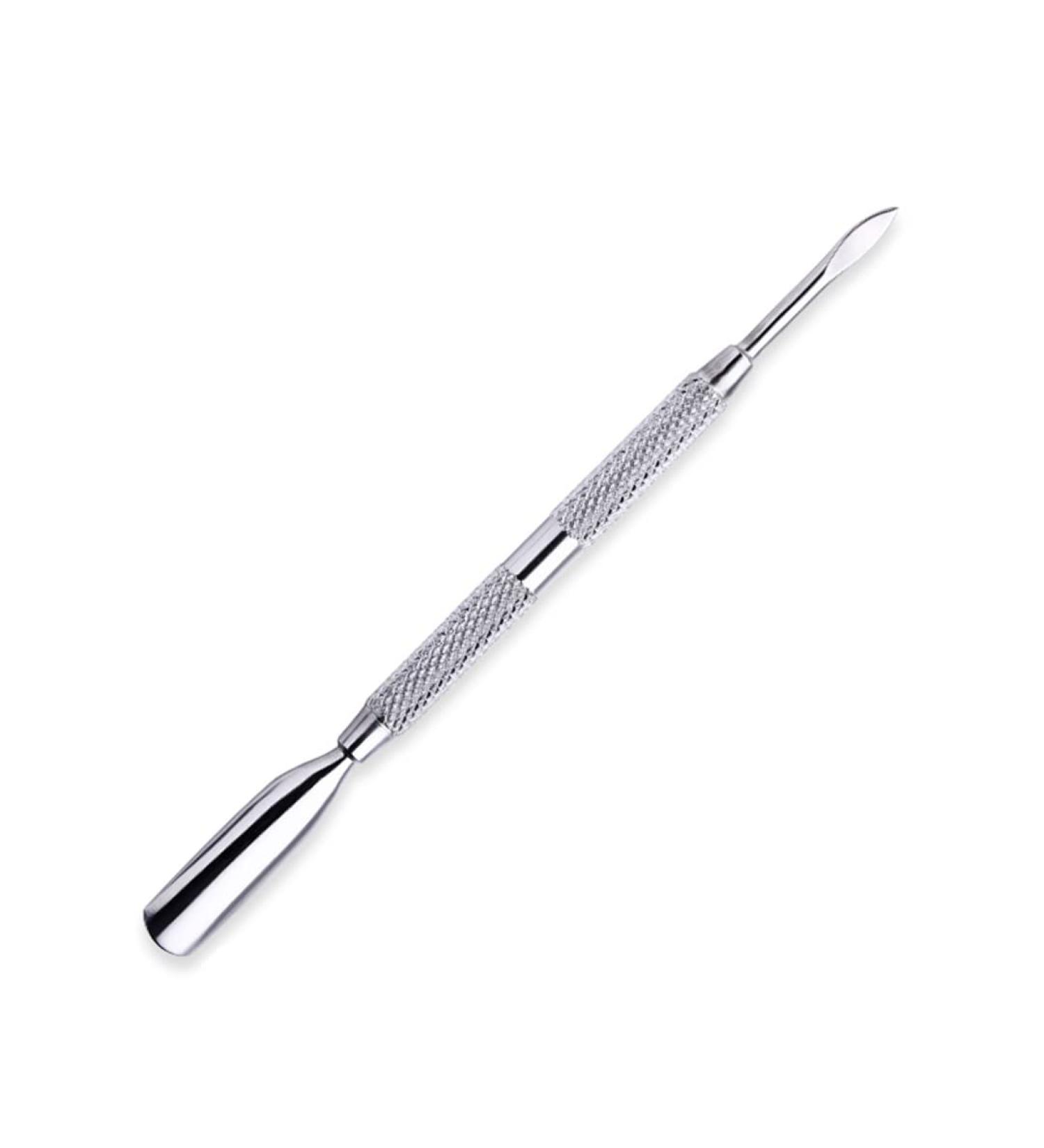1Pcs Double-Ended Stainless Steel Cuticle Pusher Dead Skin Push Remover For Pedicure Manicure Nail Art Care Tool 46206-3