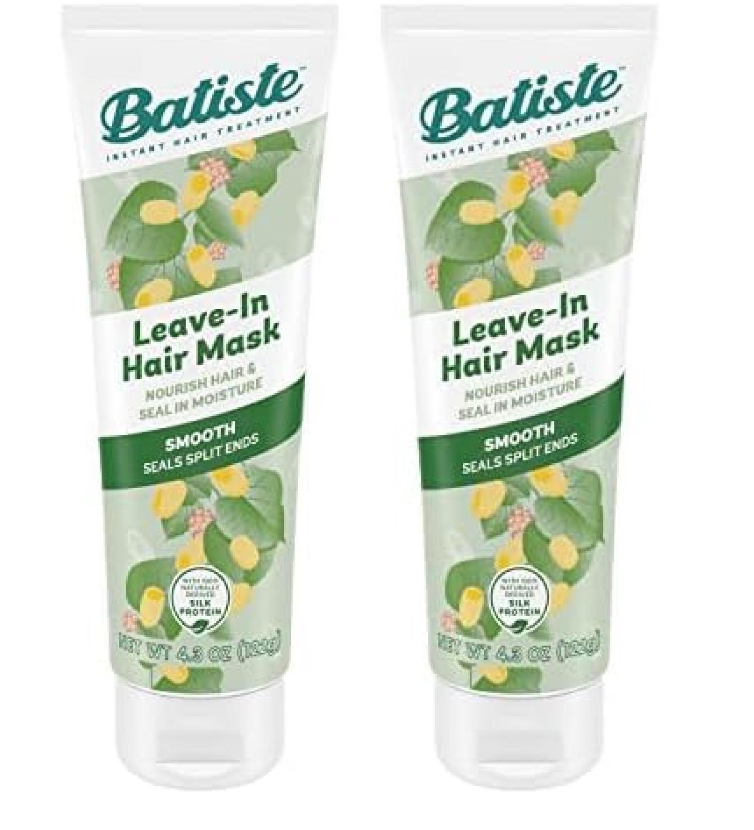 Batiste Heat Protectant & Leave-In Conditioner Hair Mask - Repair & Restore Vitamin E Infused 4.3oz (Pack of 2) - Ideal for Dry or Wet Hair - Buy Online on GoSupps.com