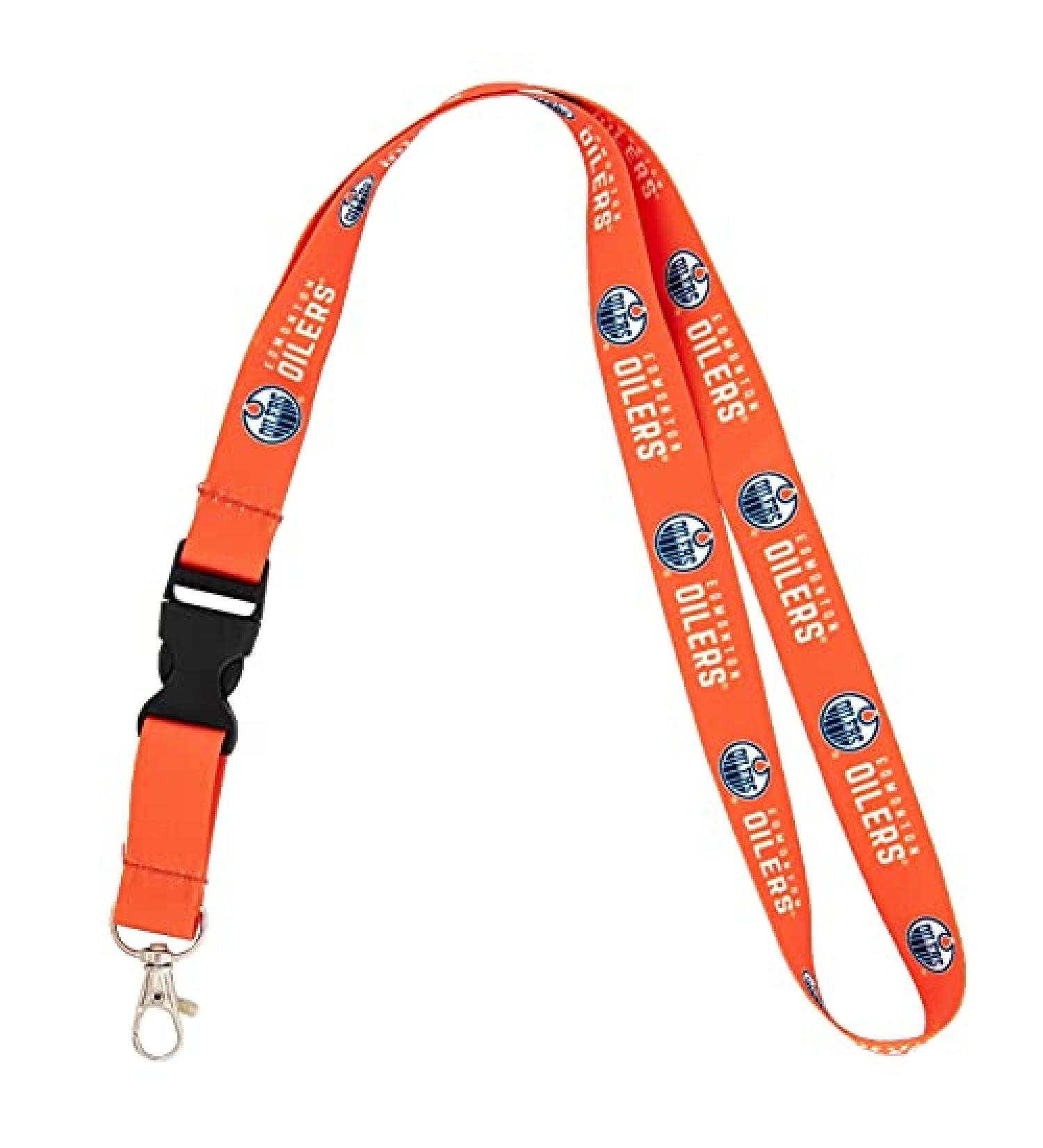 Edmonton Oilers NHL Car Keys ID Badge Holder Lanyard - Orange | Official NHL Merchandise - Buy Online on GoSupps.com